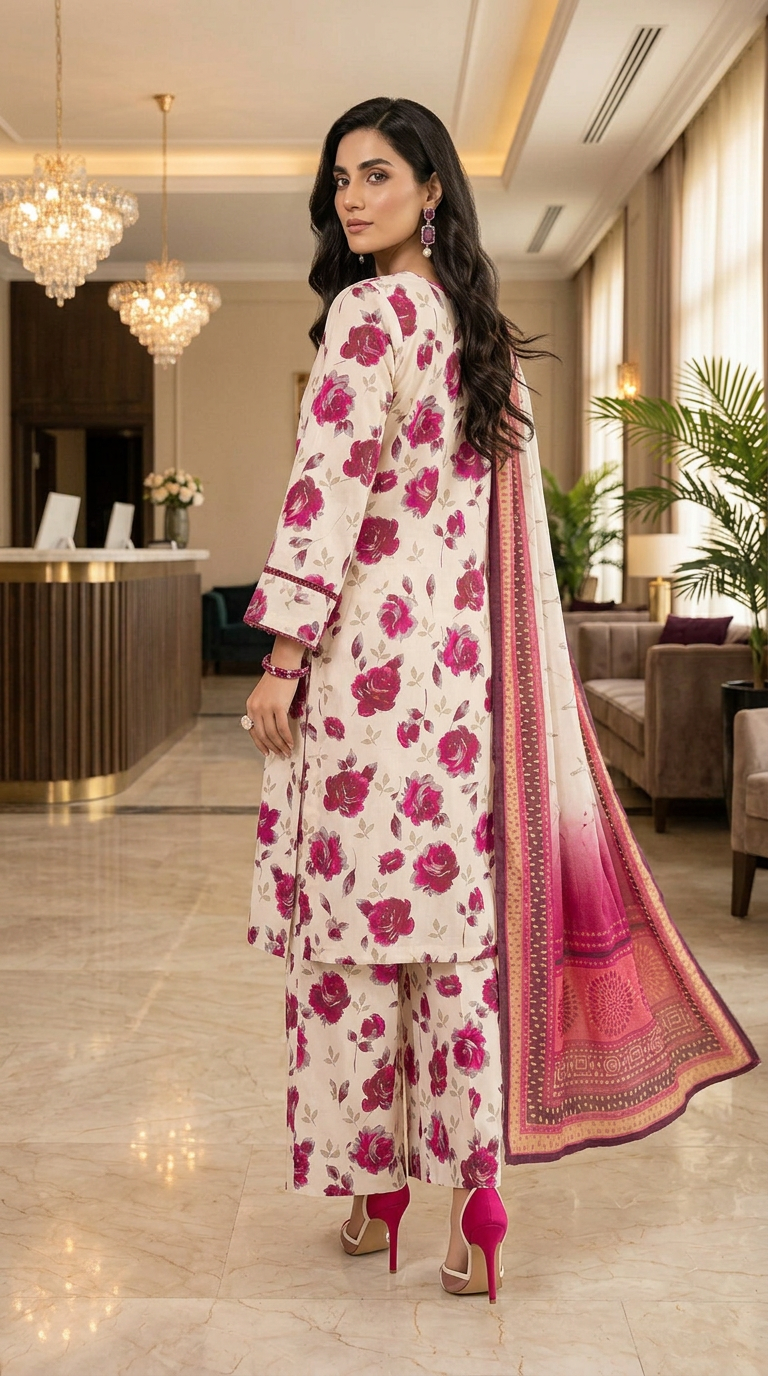 Gulab Marina Ready to Wear 3 Pcs Dress