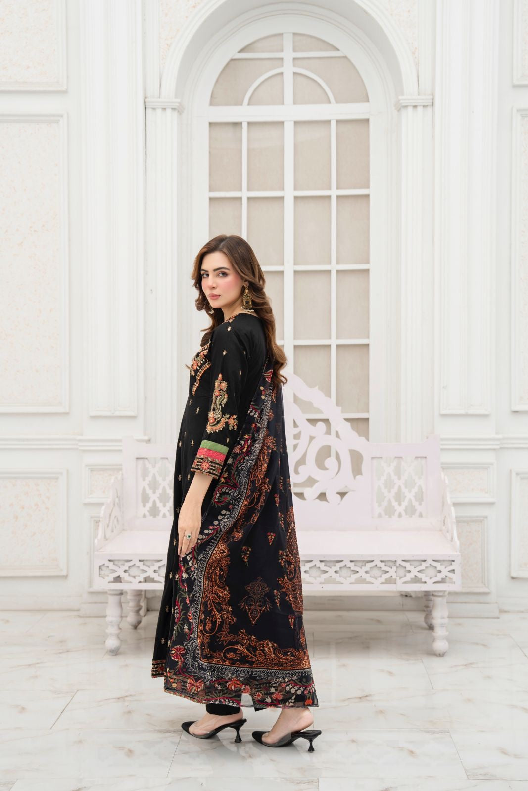Satrangi Ready to Wear 3 Pcs Embroidered Lawn Dress