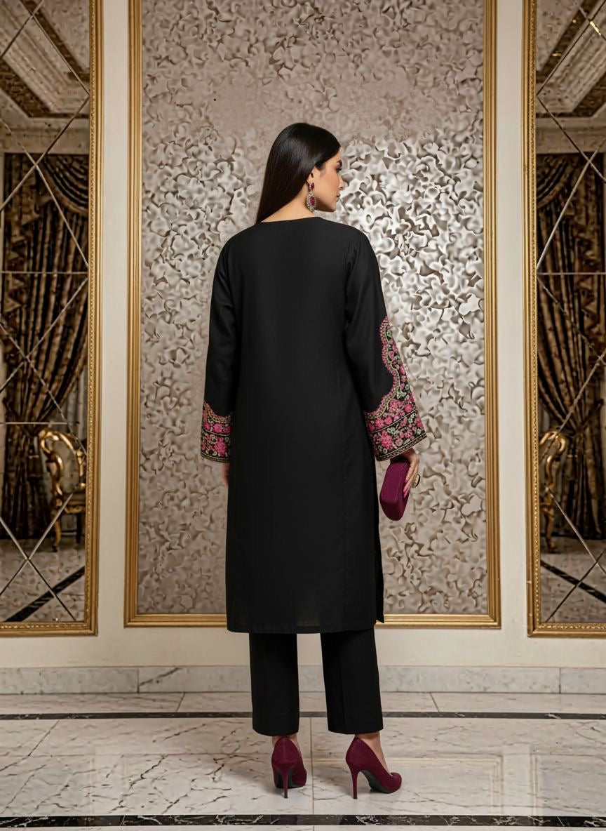 Deejay Ready to Wear 2 Pcs Embroidered Dress