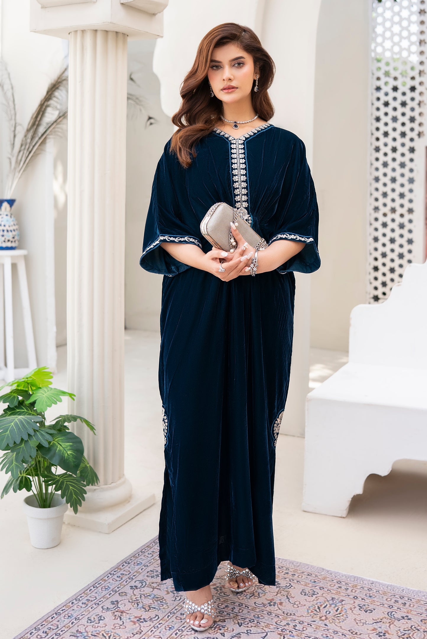 Jasmine Ready to wear 2 Pcs velvet Kaftan