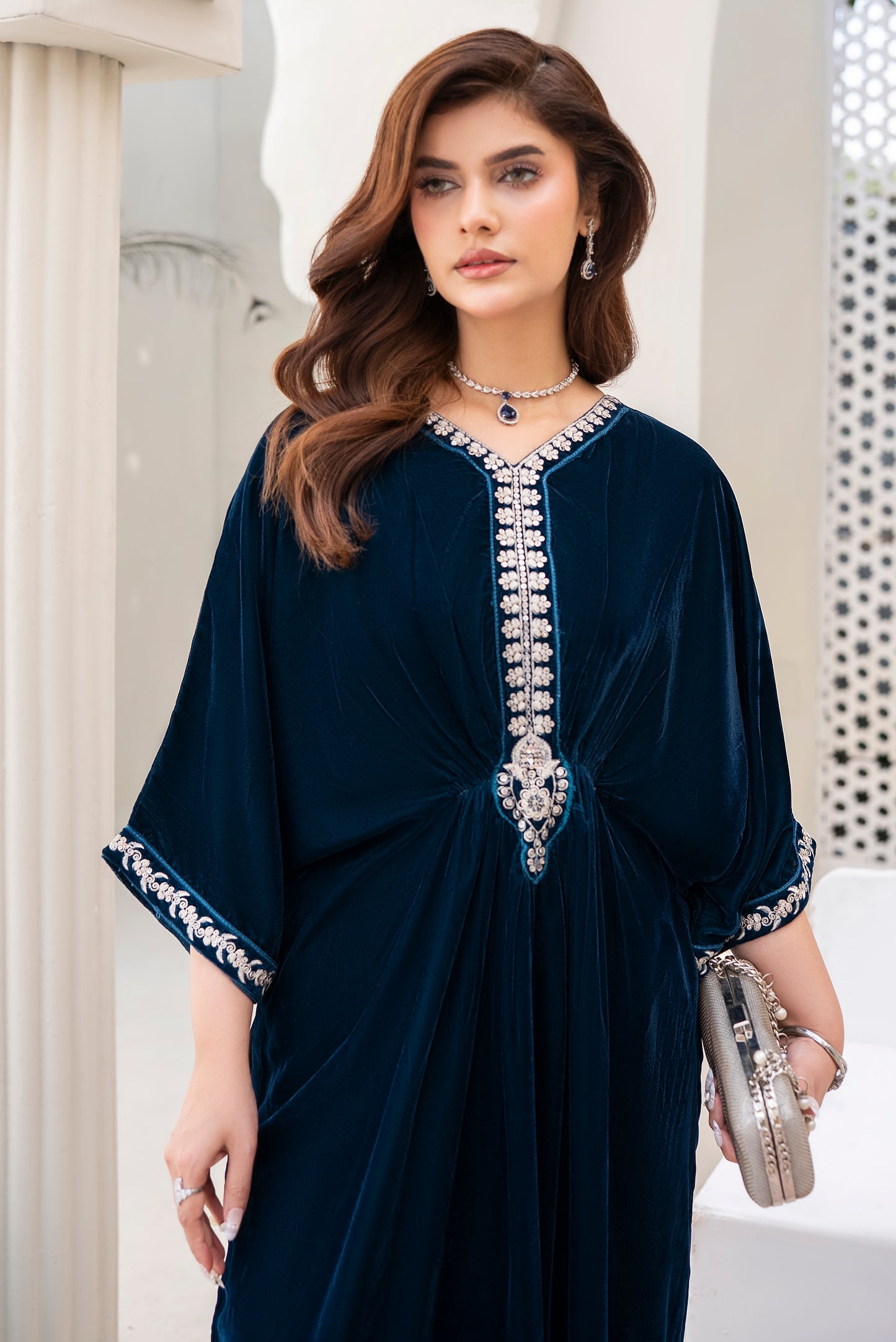 Jasmine Ready to wear 2 Pcs velvet Kaftan