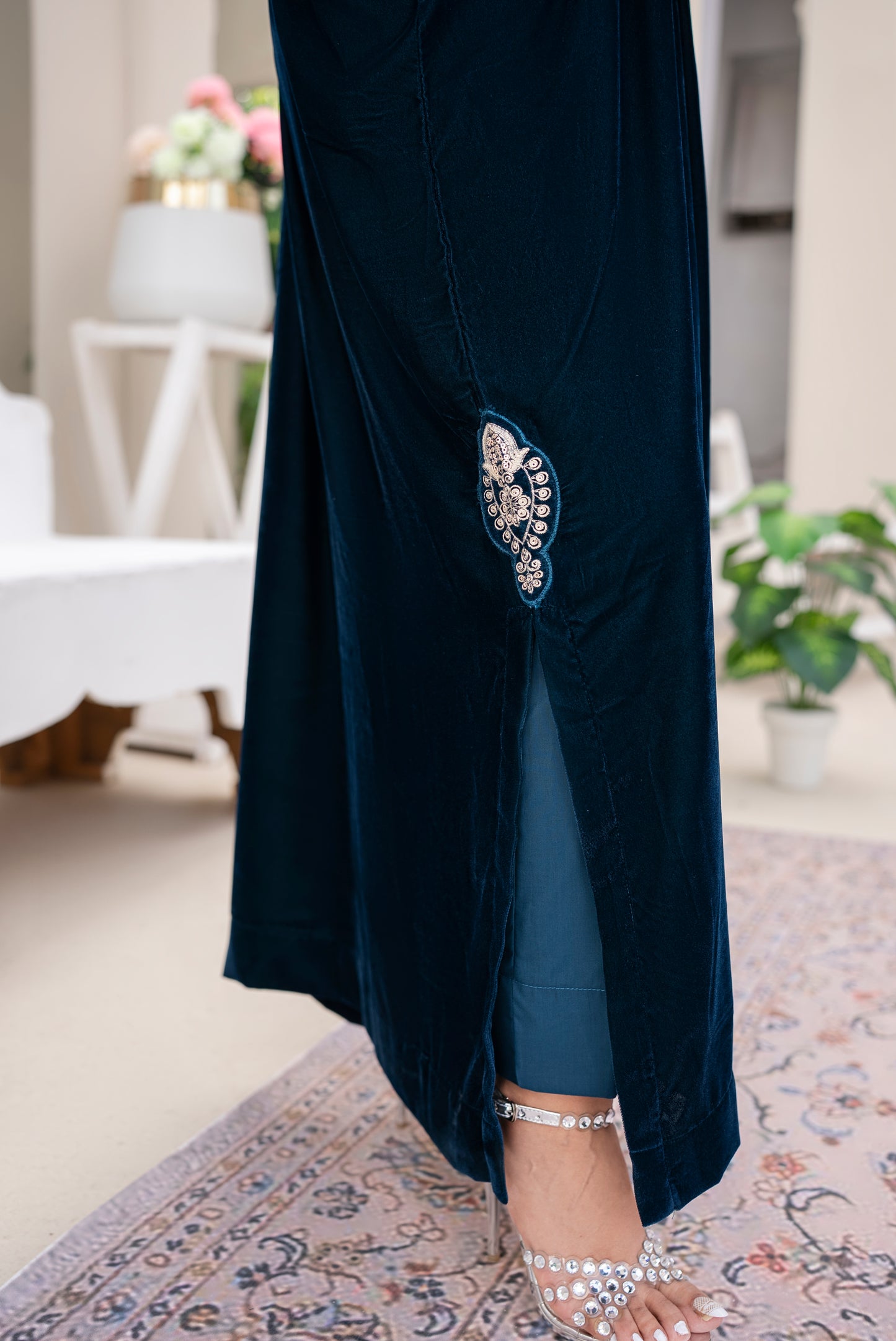 Jasmine Ready to wear 2 Pcs velvet Kaftan