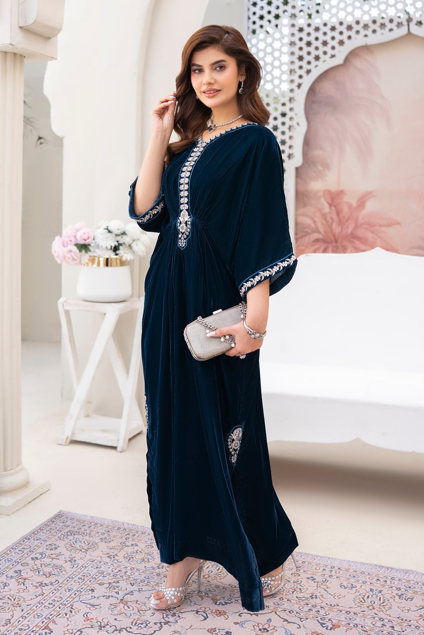 Jasmine Ready to wear 2 Pcs velvet Kaftan