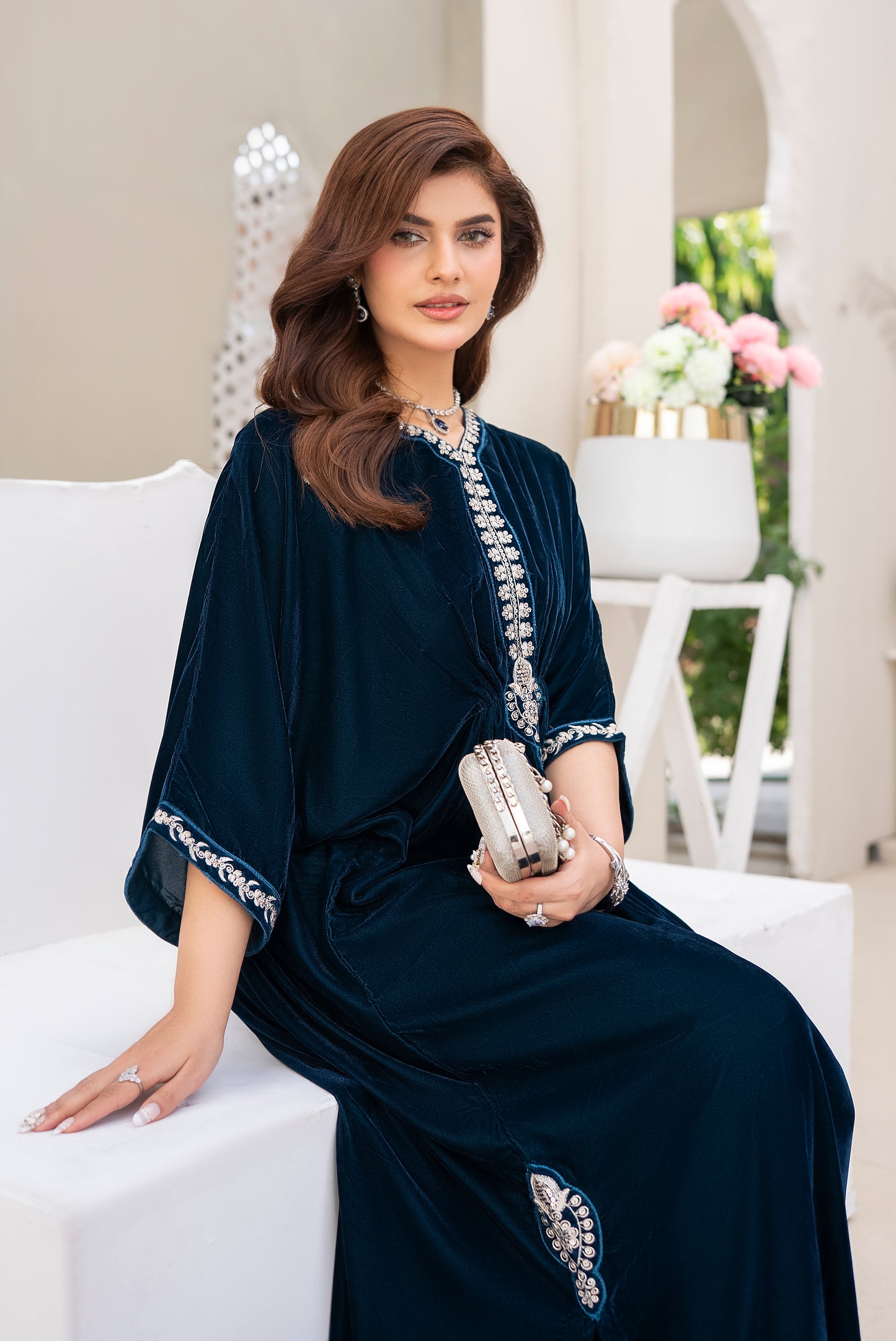 Jasmine Ready to wear 2 Pcs velvet Kaftan
