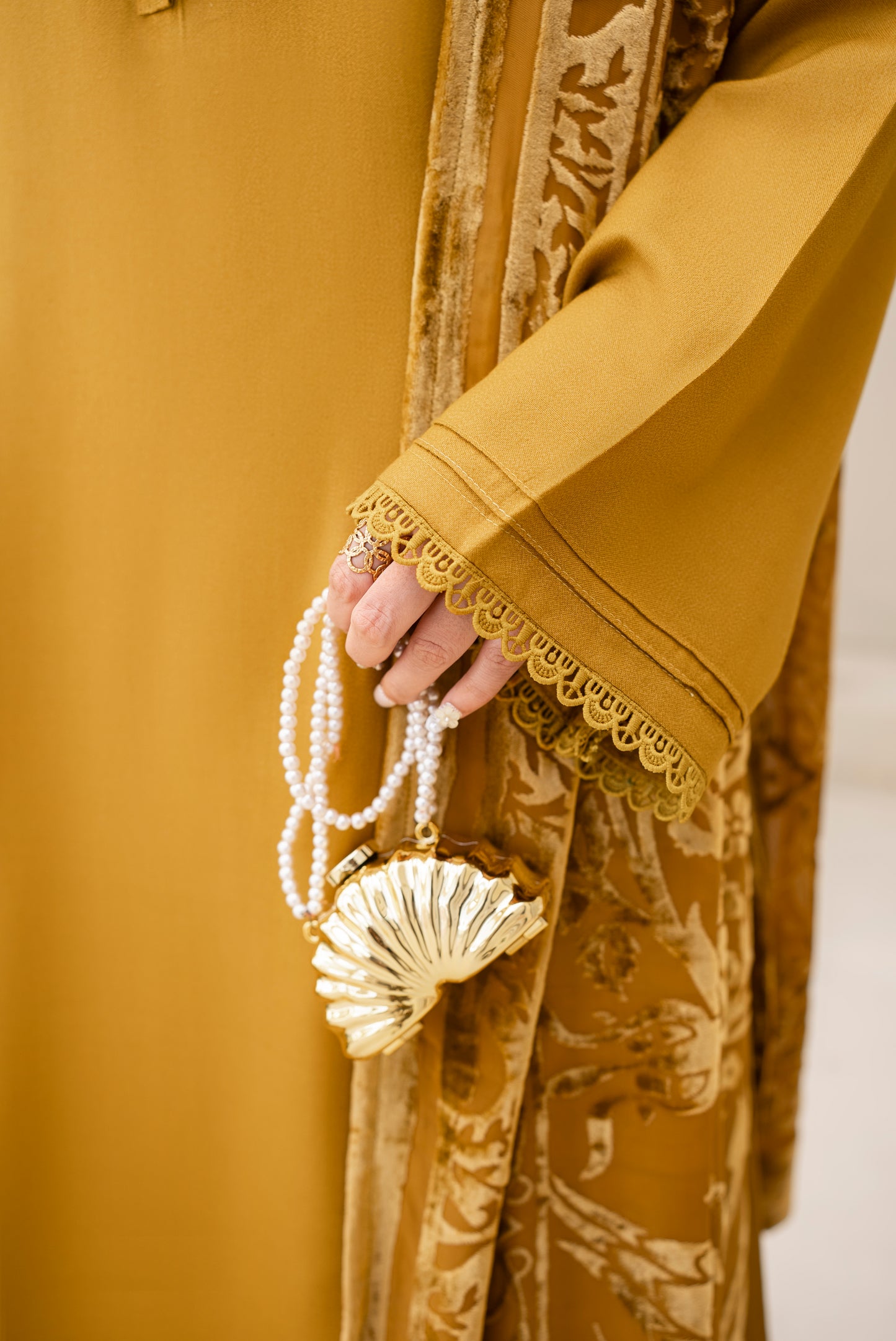 Mustard Palachi Ready to Wear 3 Pcs Dress