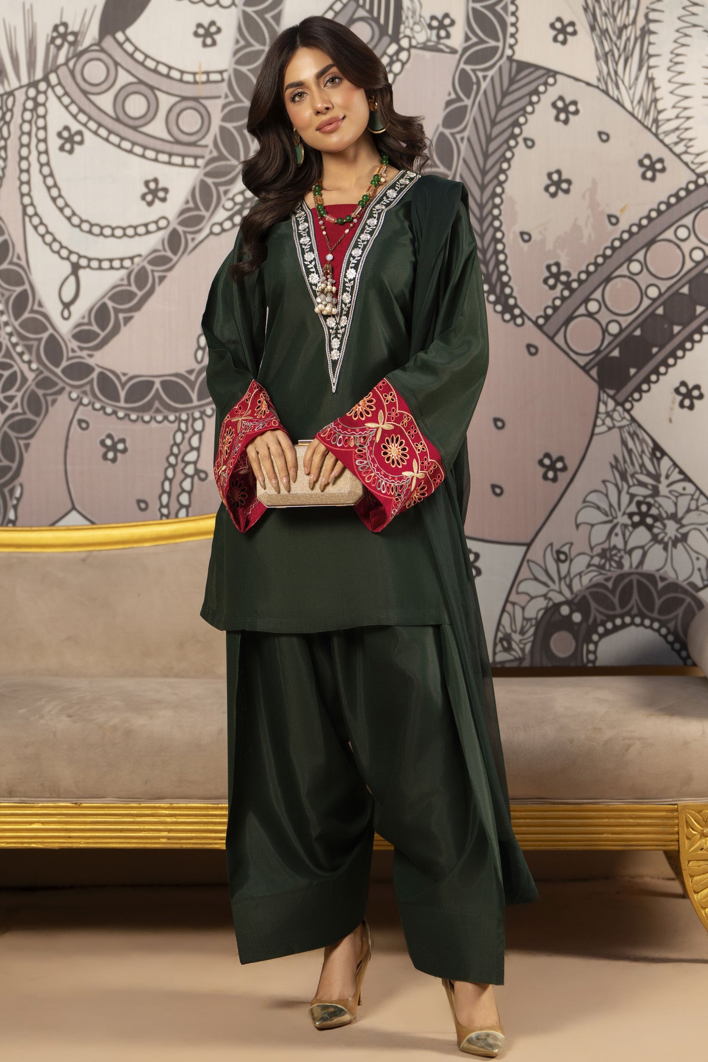 Zadie Ready to Wear 3 Pcs Farshi Shalwar Dress