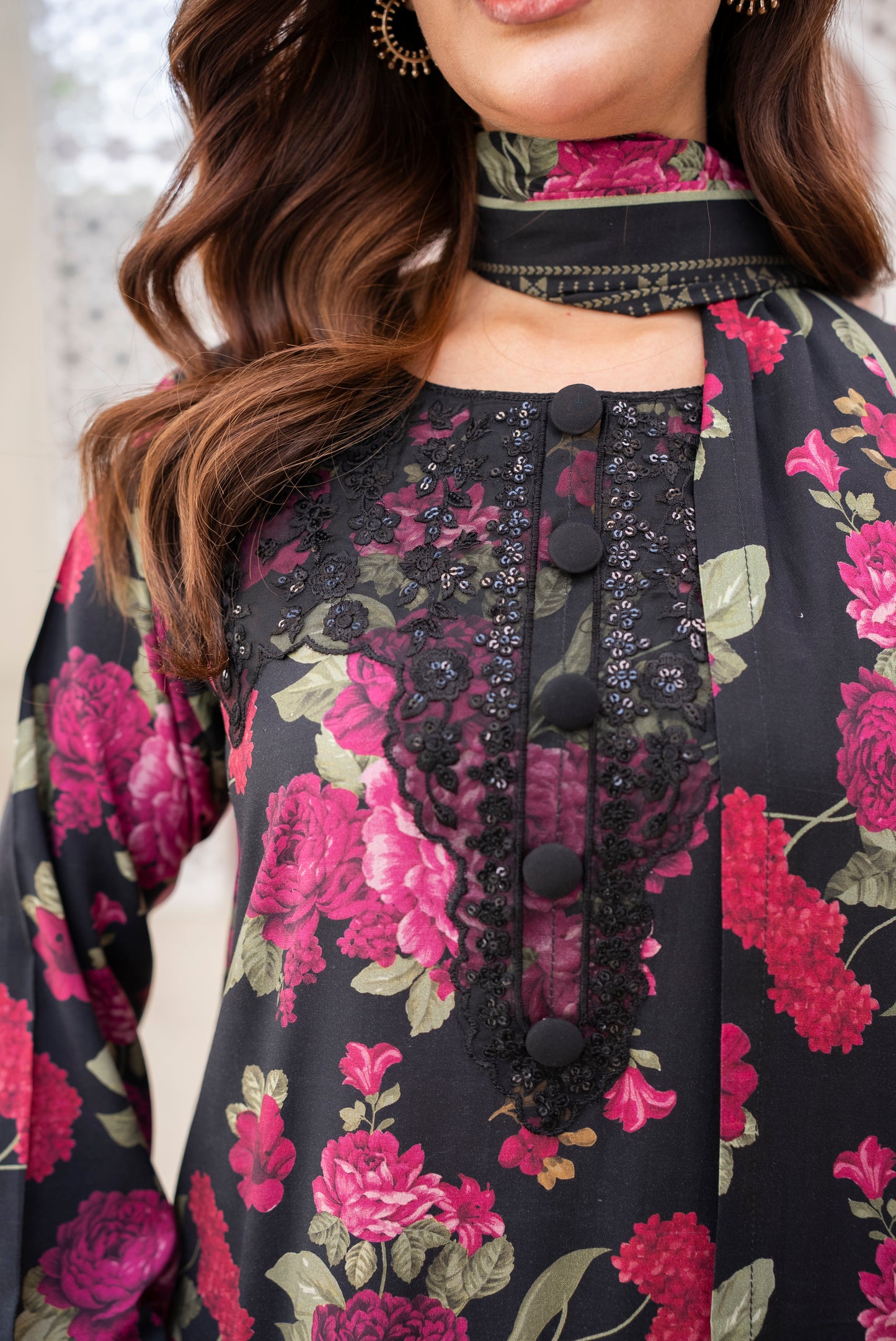 Janat Ready to Wear 3 Pcs winter Embroidered  Dress