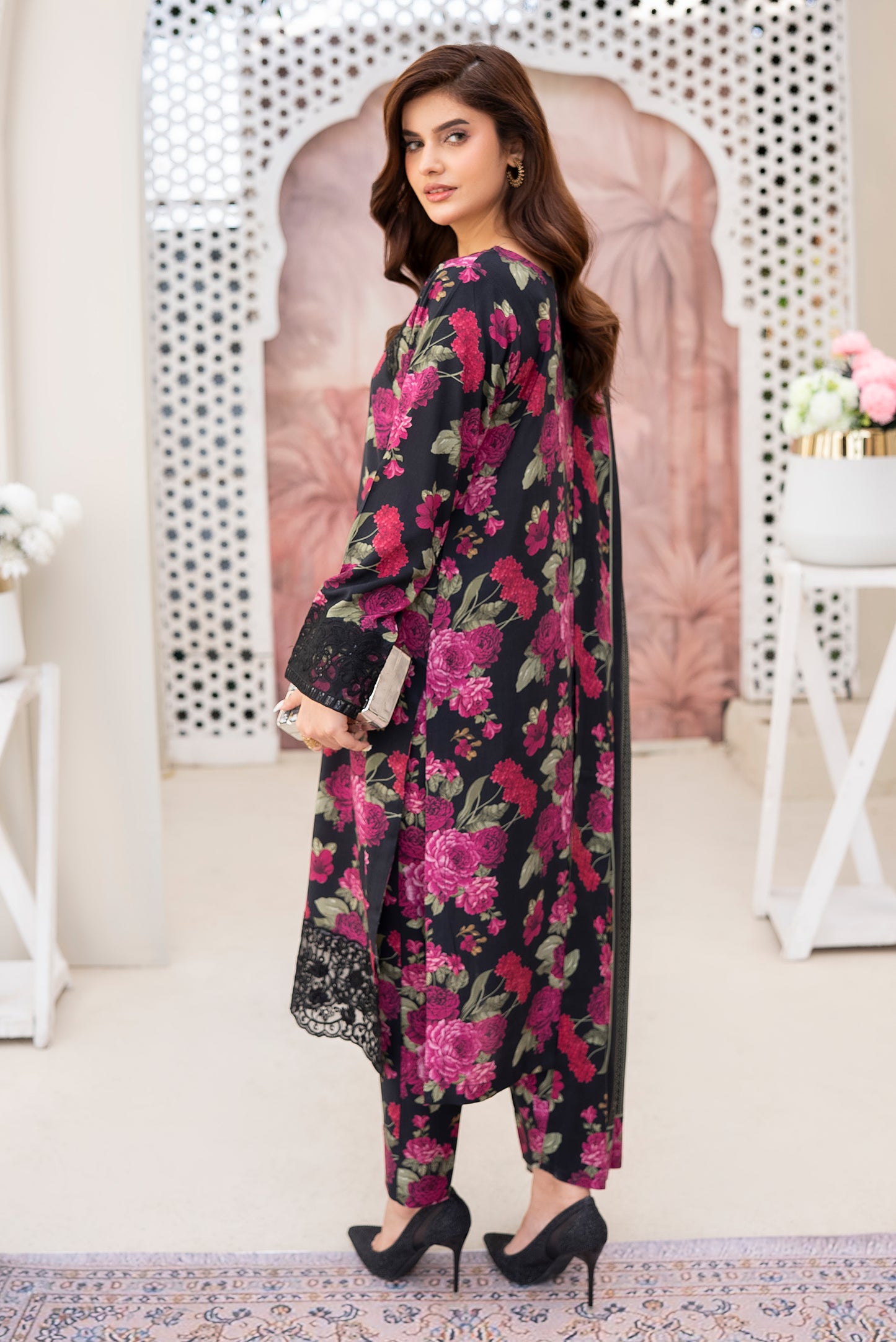 Janat Ready to Wear 3 Pcs winter Embroidered  Dress