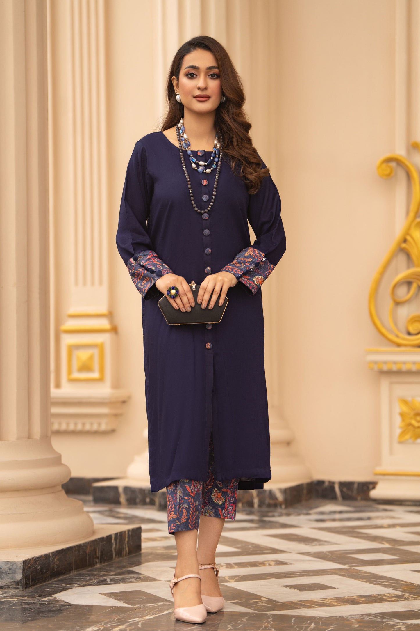 Blue Whisper Ready to Wear 2 Pcs Dress