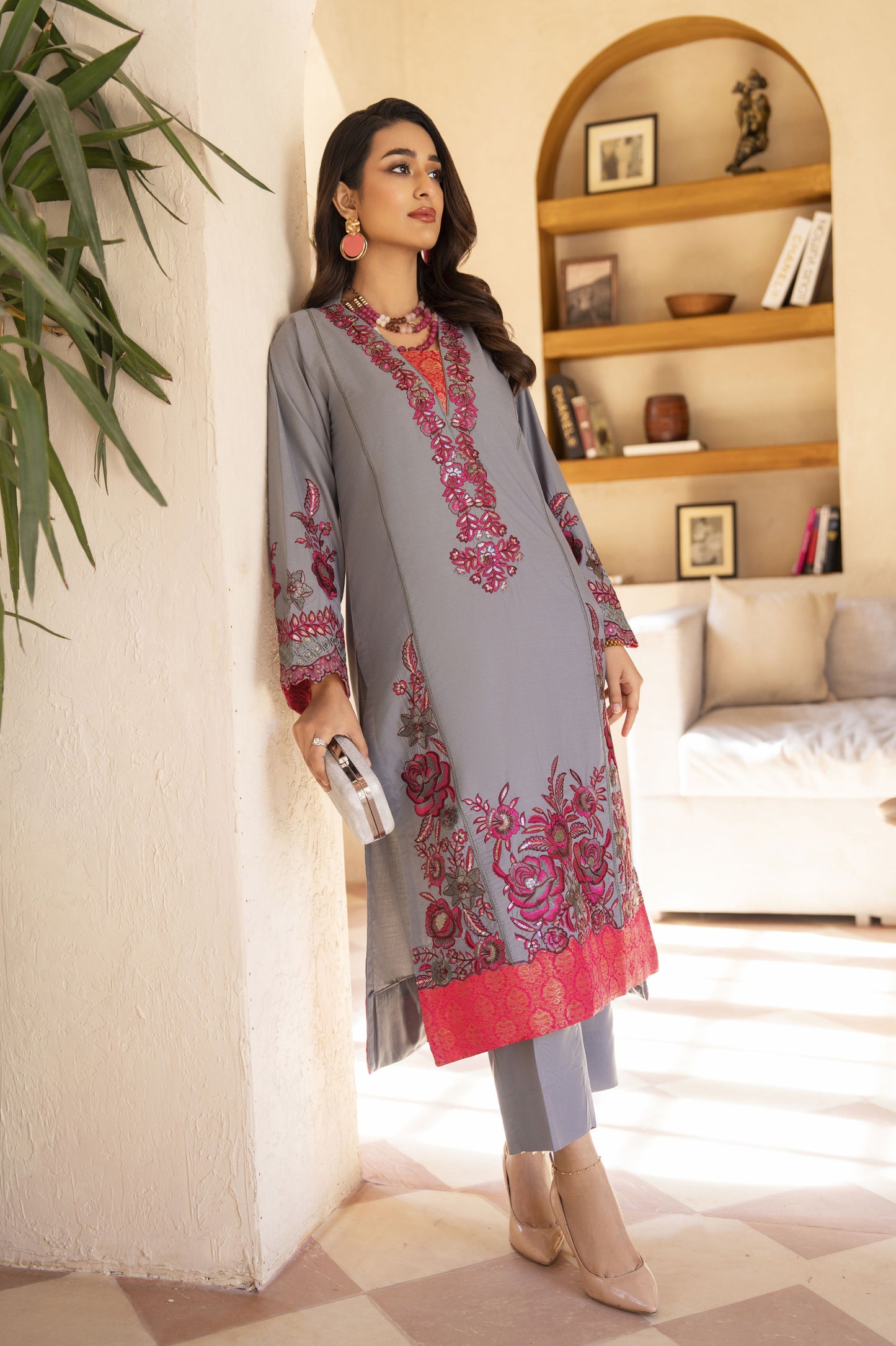 Zoha Ready to Wear 2 Pcs Embroidered Dress