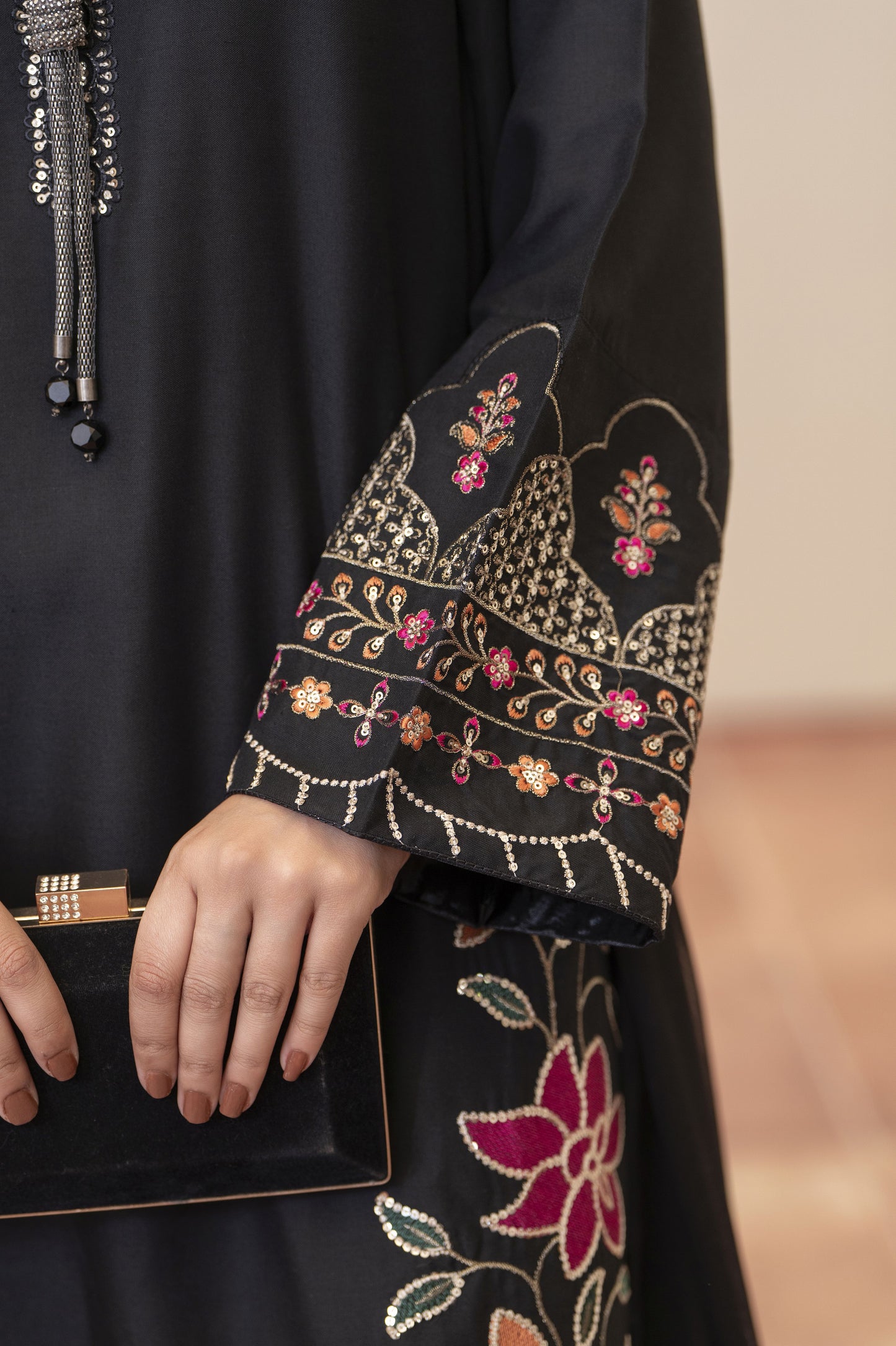 Peony Luxury Ready to Wear 3 Pcs Embroidered Dress