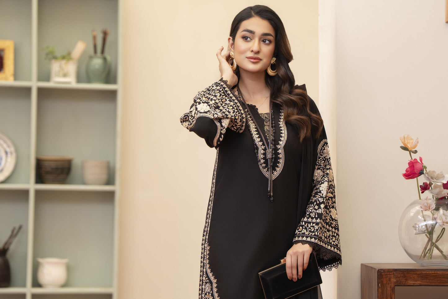 Armeena Luxury Ready to Wear 3 Pcs Embroidered Dress
