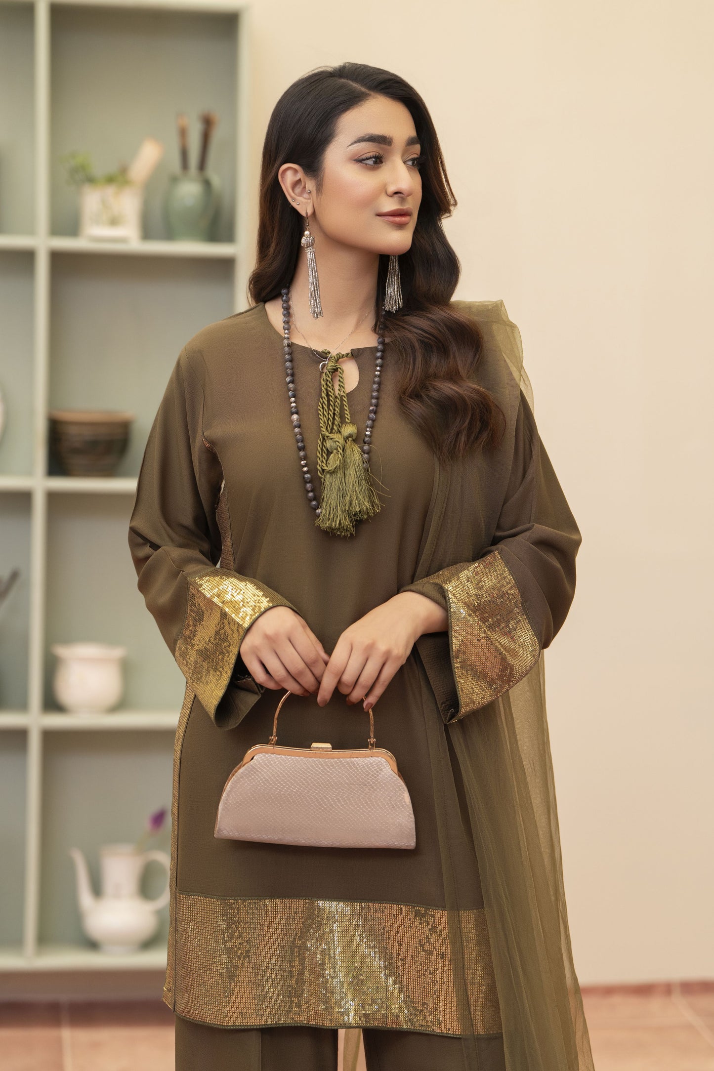 Shaima Ready to Wear 3 Pcs Embroidered Dress