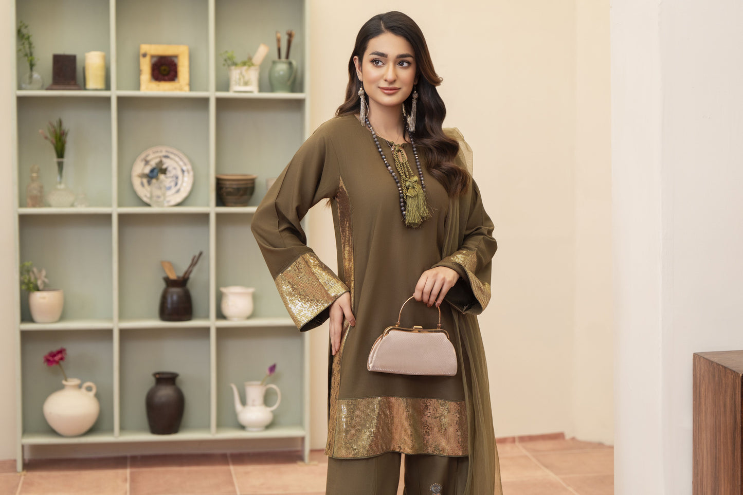 Shaima Ready to Wear 3 Pcs Embroidered Dress