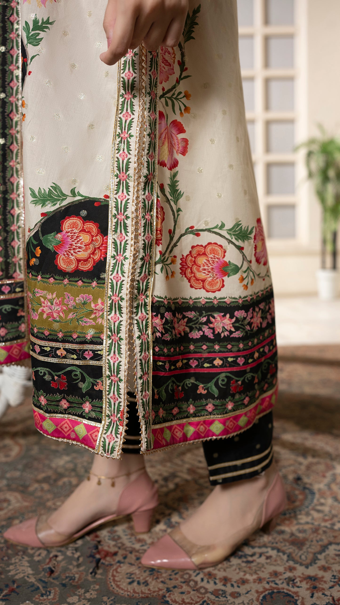 Afsana Luxury Ready to Wear 2 Pcs Embroidered Dress