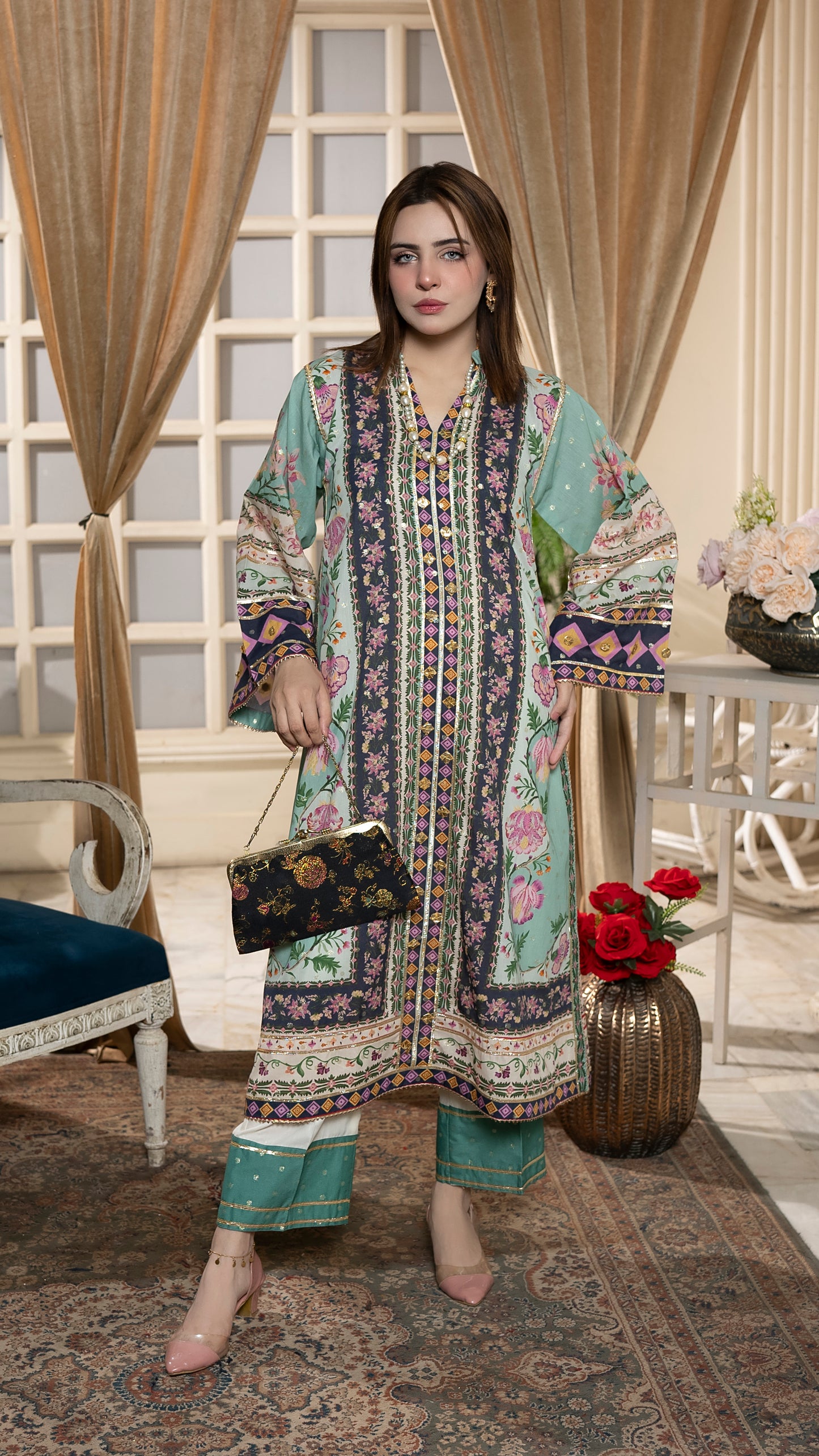 Namira Luxury Ready to Wear 2 Pcs Embroidered Dress