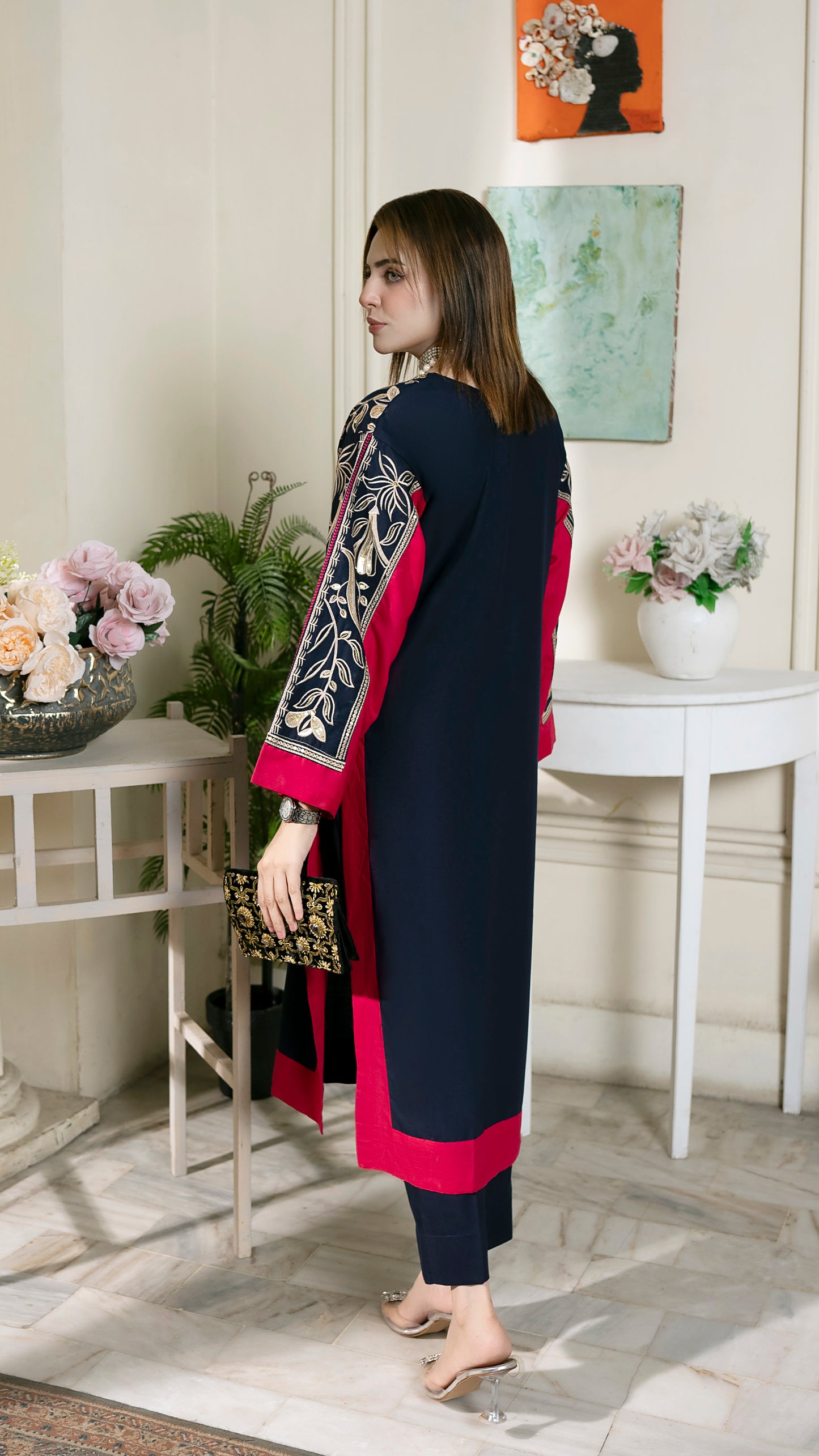 Zobi Ready to Wear 2 Pcs Embroidered Dress