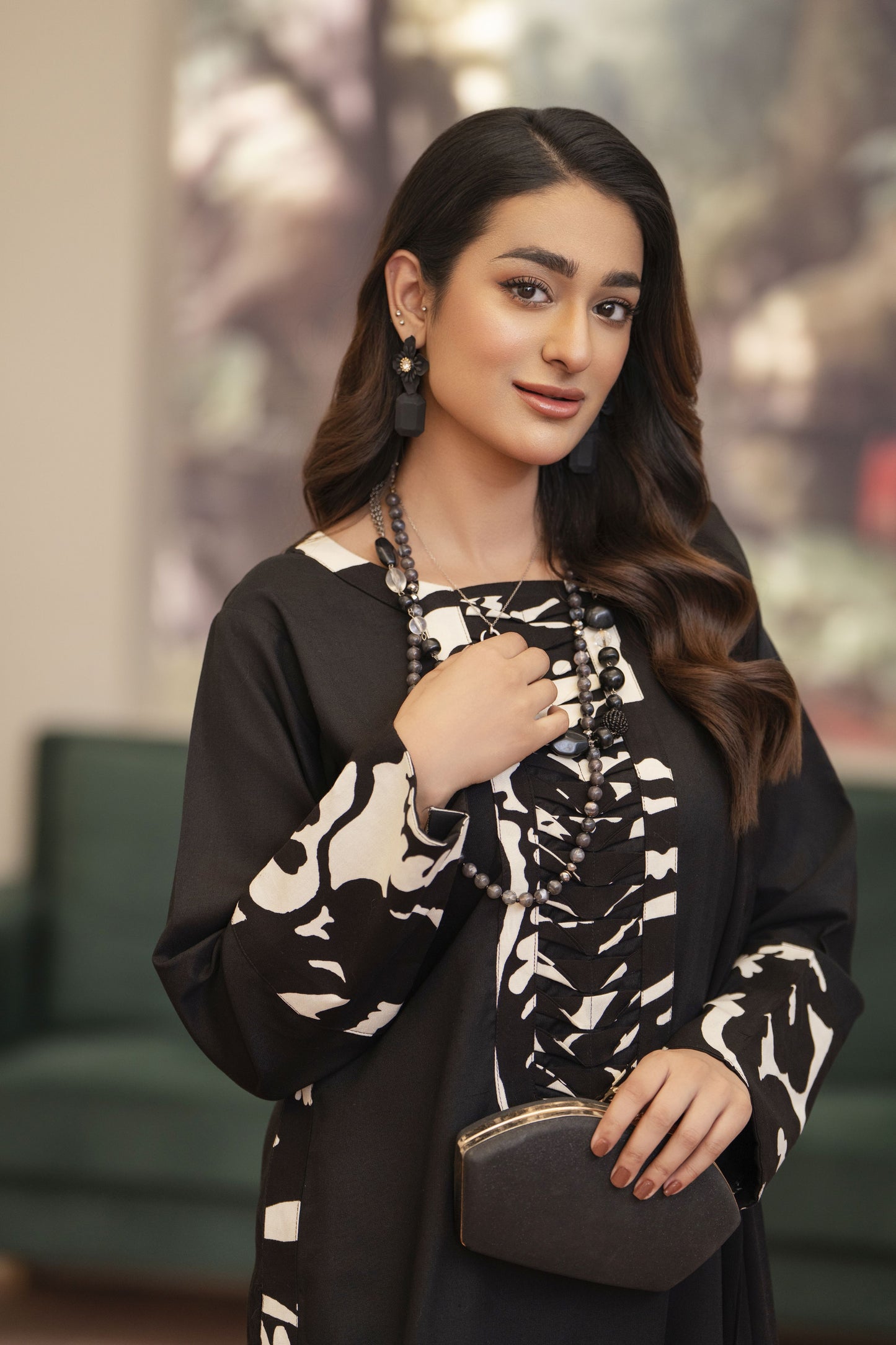 Monochrome Ready to Wear 3 Pcs Spring Dress