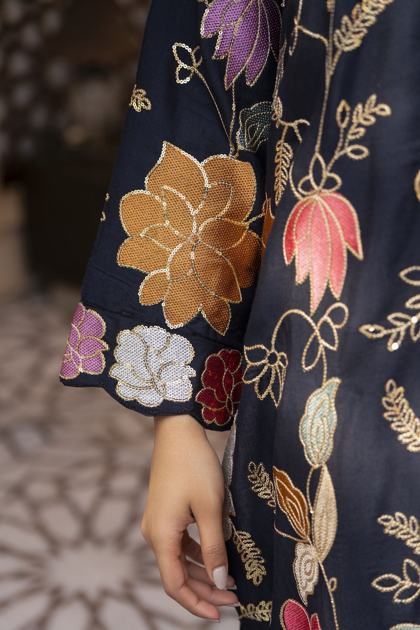 Nubahar Ready to Wear 3 Pcs Embroidered Dress