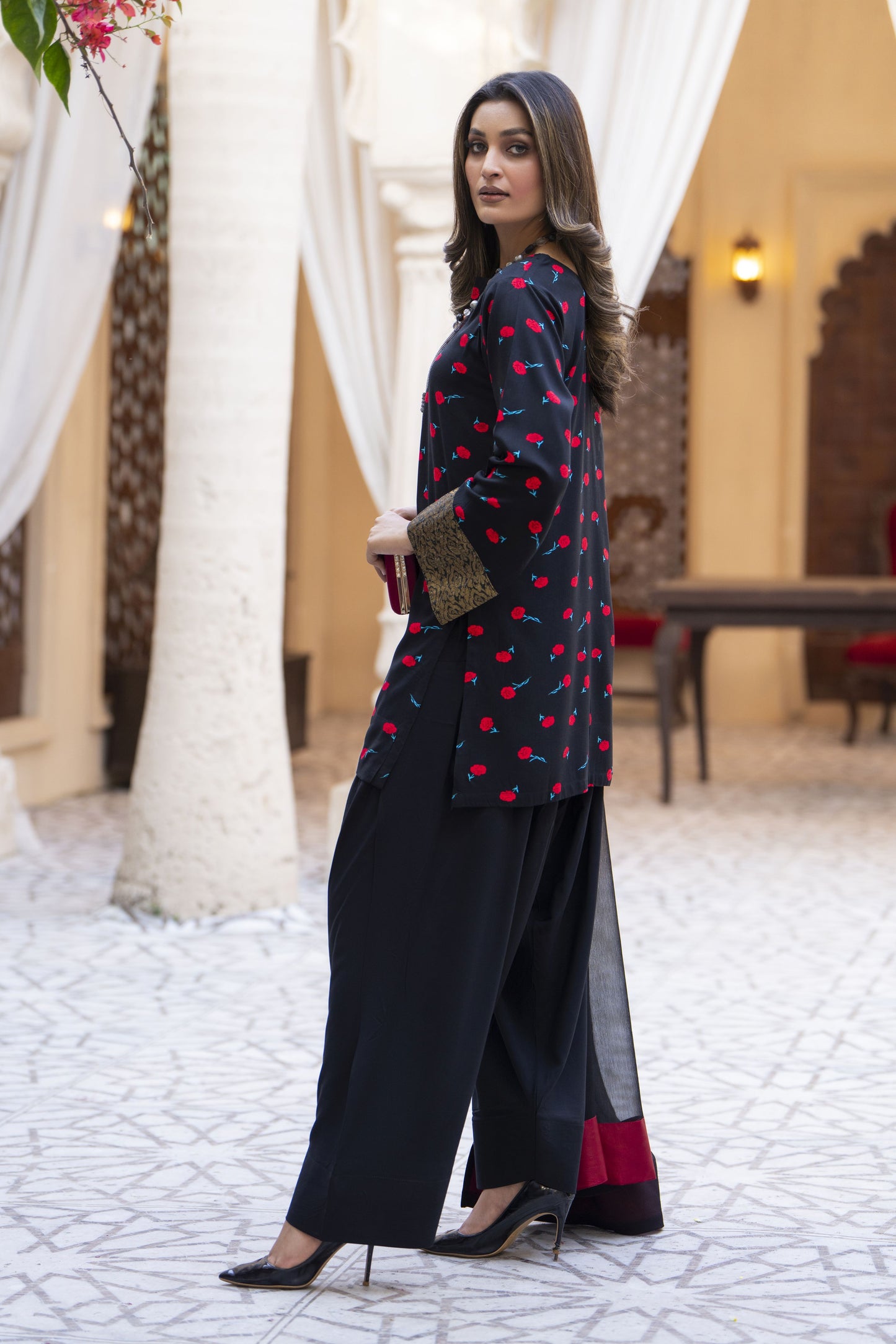 Red Rose Ready to Wear 3 Pcs Farshi Shalwar Collection