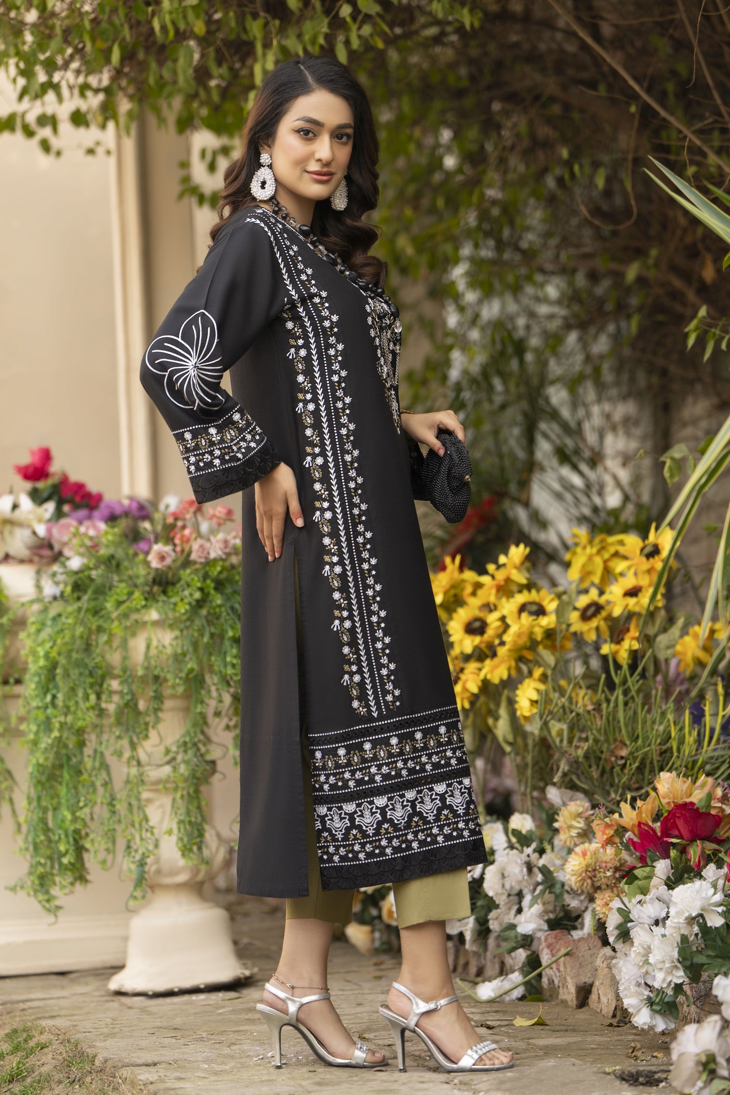 Elijah Ready to Wear 2 Pcs Embroidered Dress