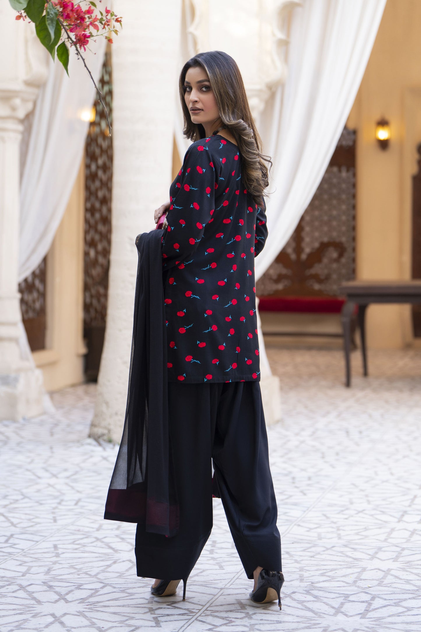 Red Rose Ready to Wear 3 Pcs Farshi Shalwar Collection