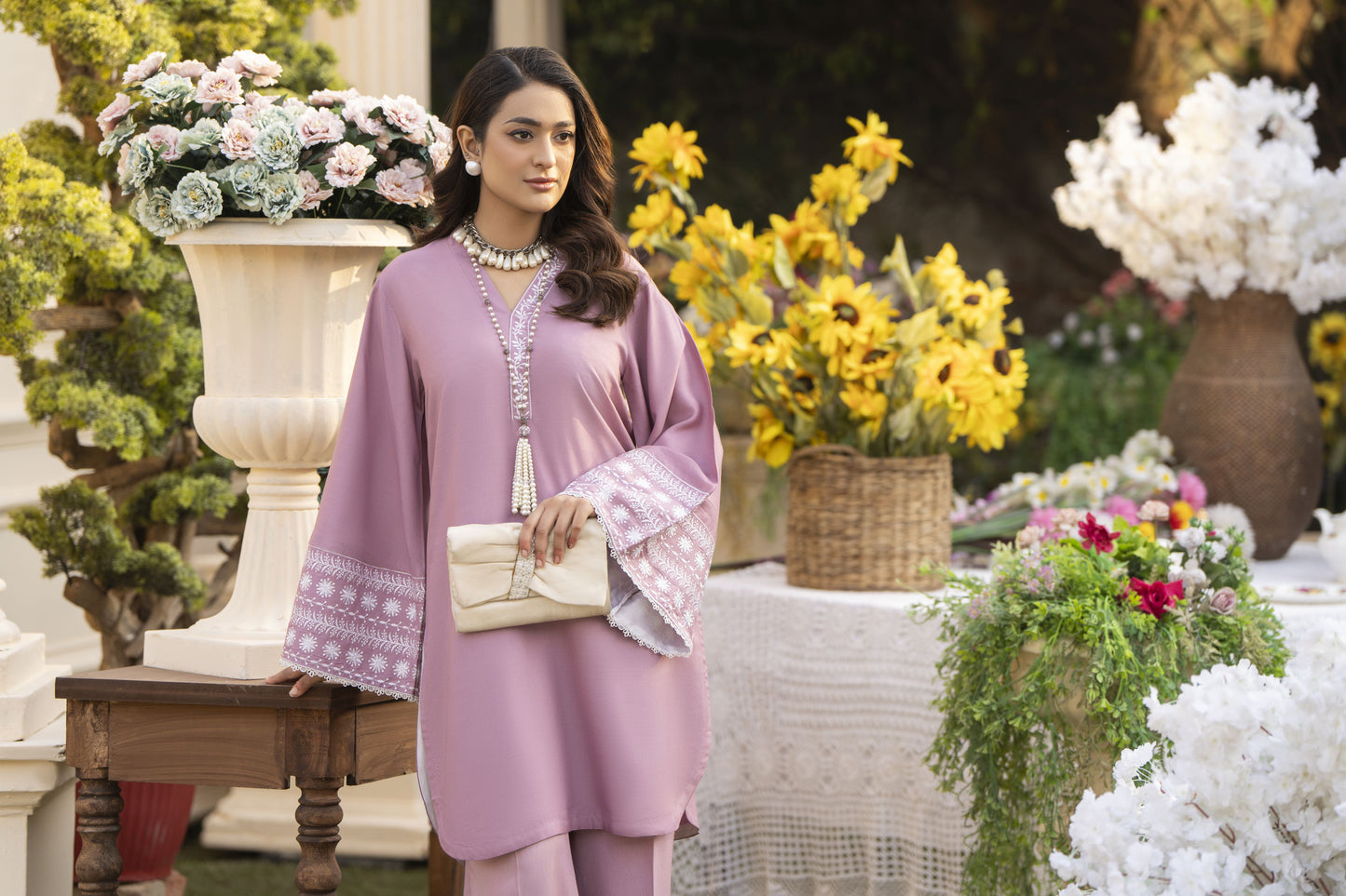 Hazel Ready to Wear 2 Pcs Embroidered Dress