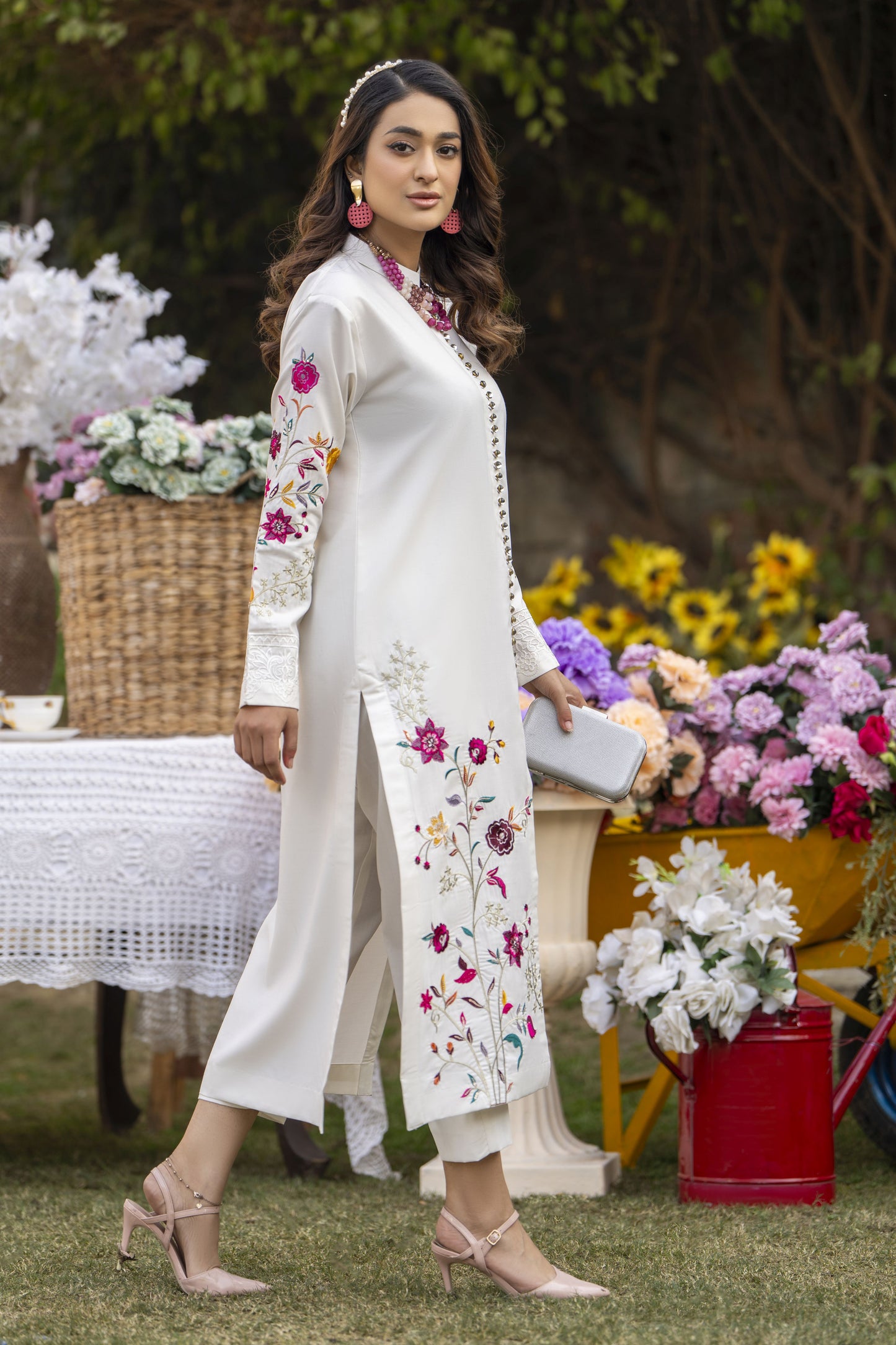 Flora Ready to Wear 2 Pcs Embroidered Dress