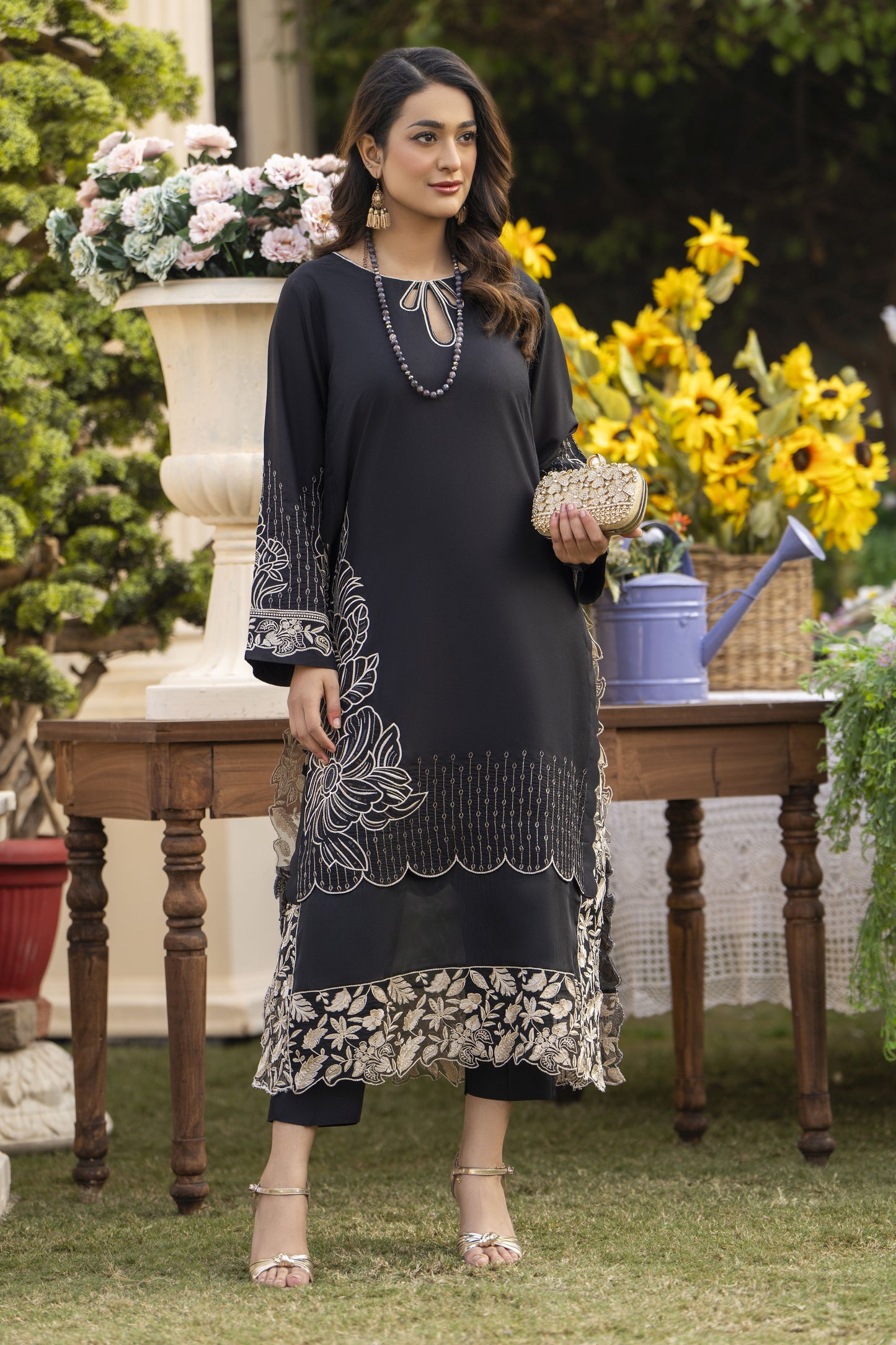 Havana Ready to Wear 2 Pcs Embroidered Dress