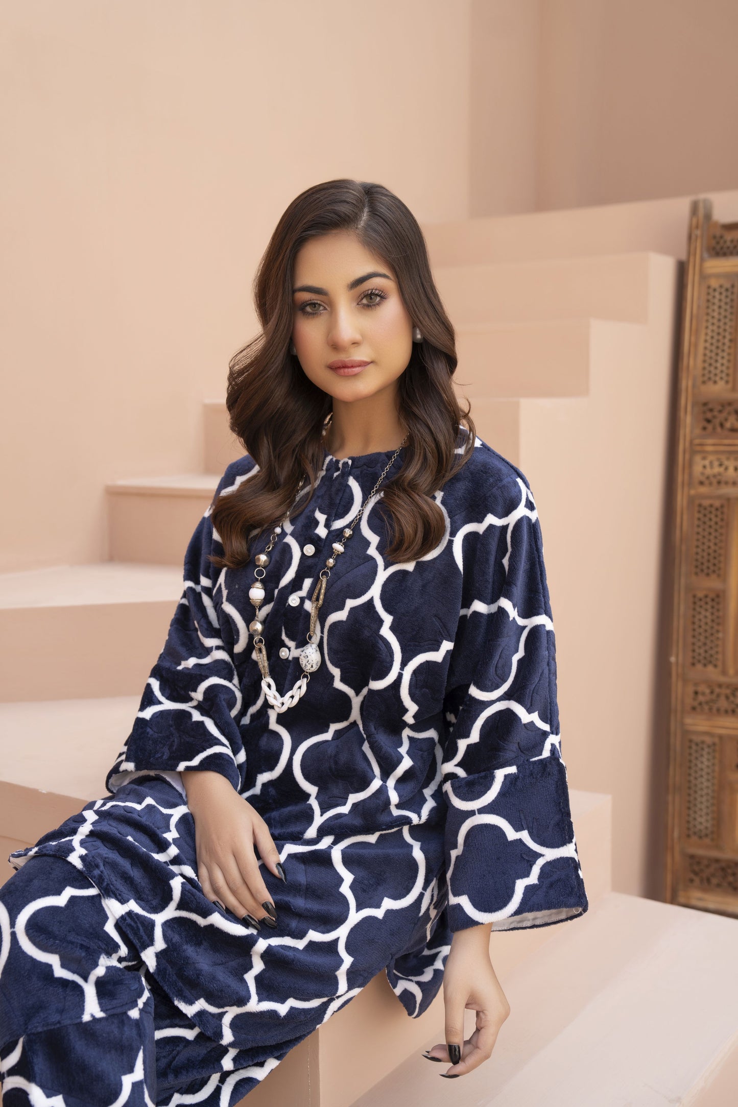 Velora woolen Ready to Wear 2 Pcs Dress