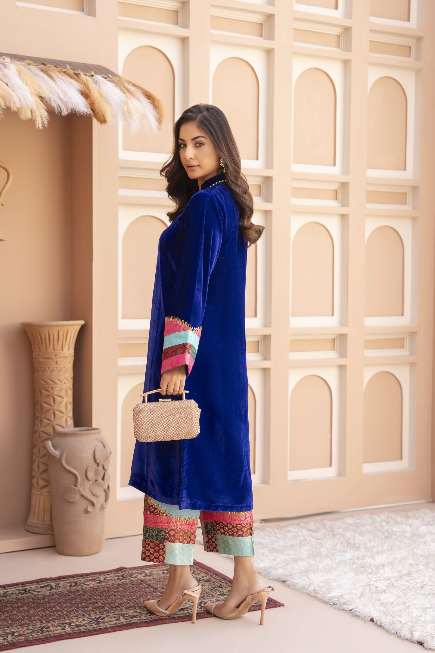 Miraelle Velvet Ready to Wear 2 Pcs Dress