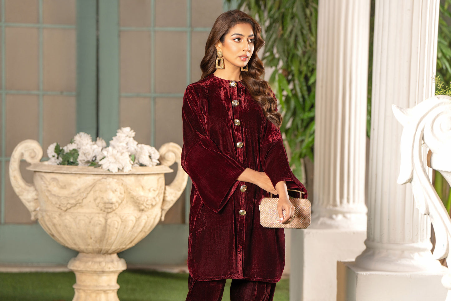 Velvet Noir Ready to Wear 2 Pcs Dress