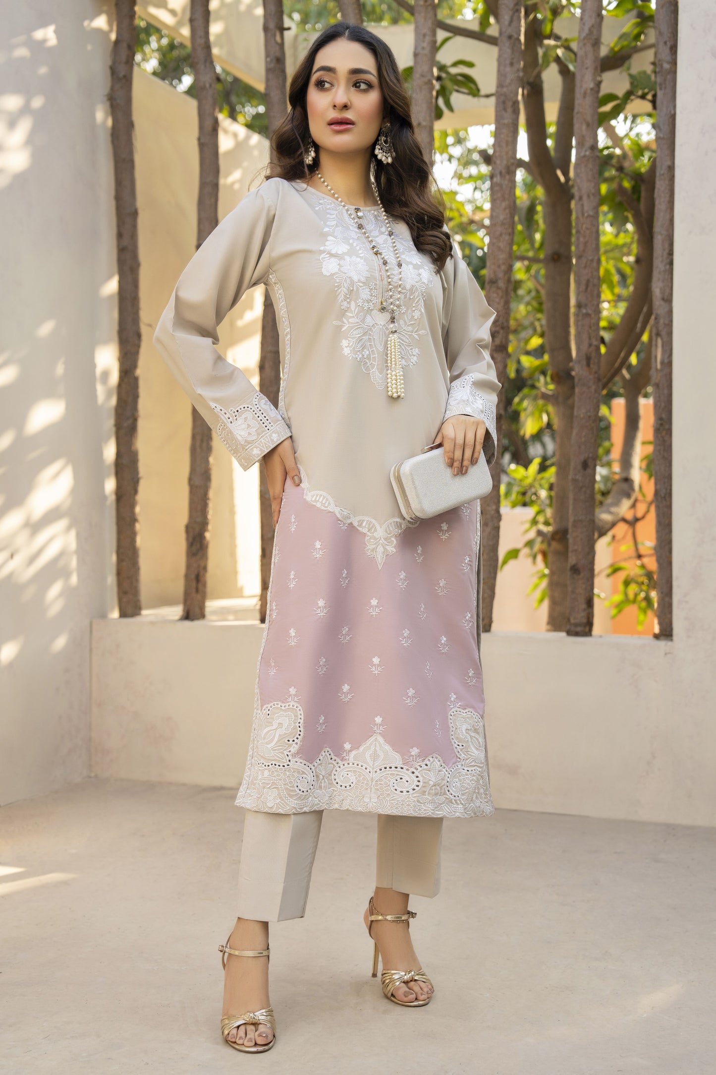 Mumtaz Luxury Ready to Wear 2 Pcs Embroidered Dress
