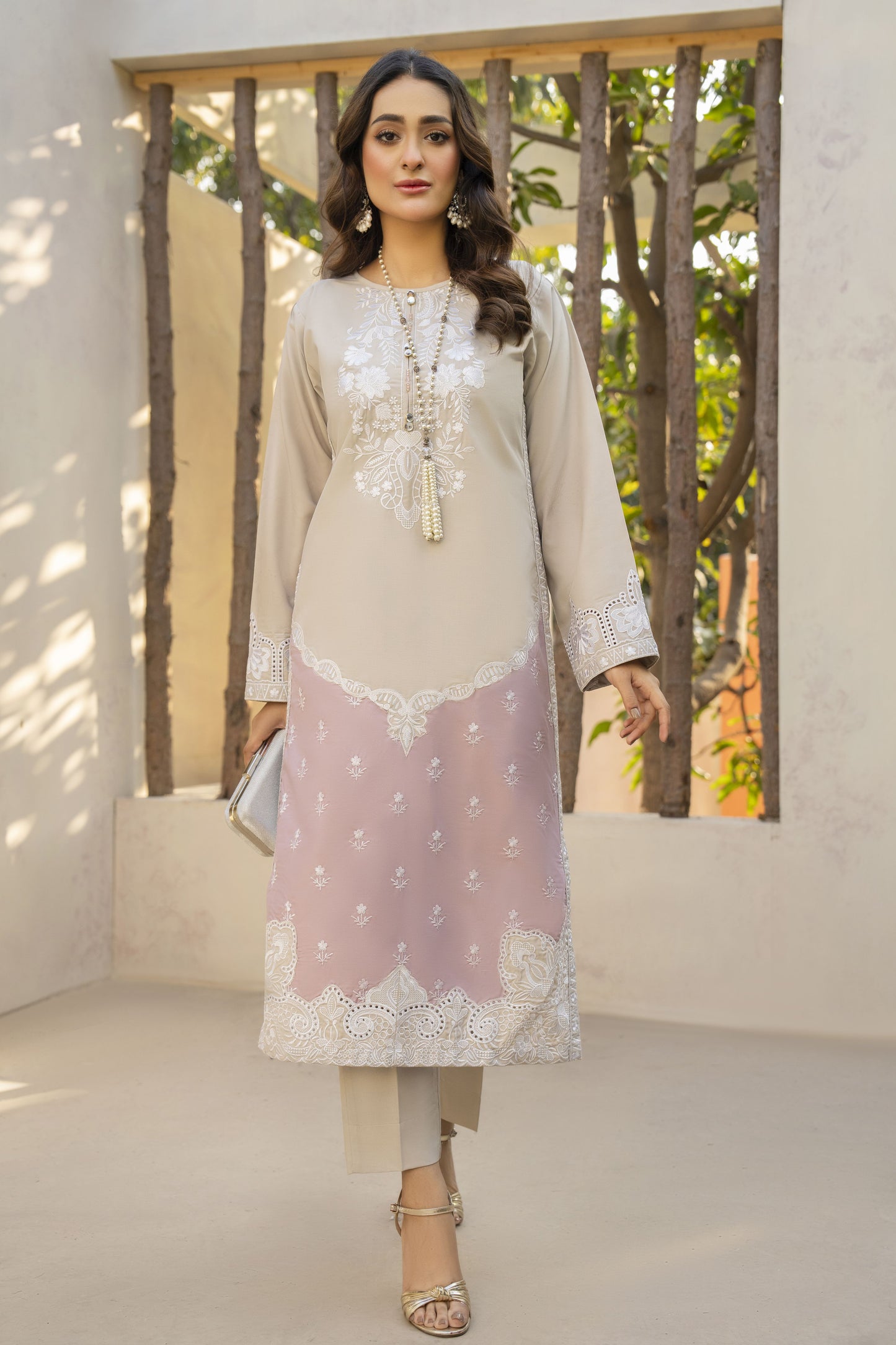 Mumtaz Luxury Ready to Wear 2 Pcs Embroidered Dress