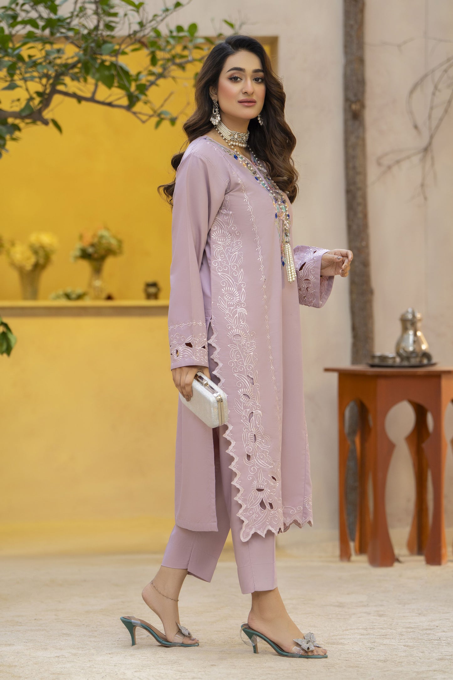 Taj Ready to Wear Luxury Cutwork Embroidered 2 Pcs Dress