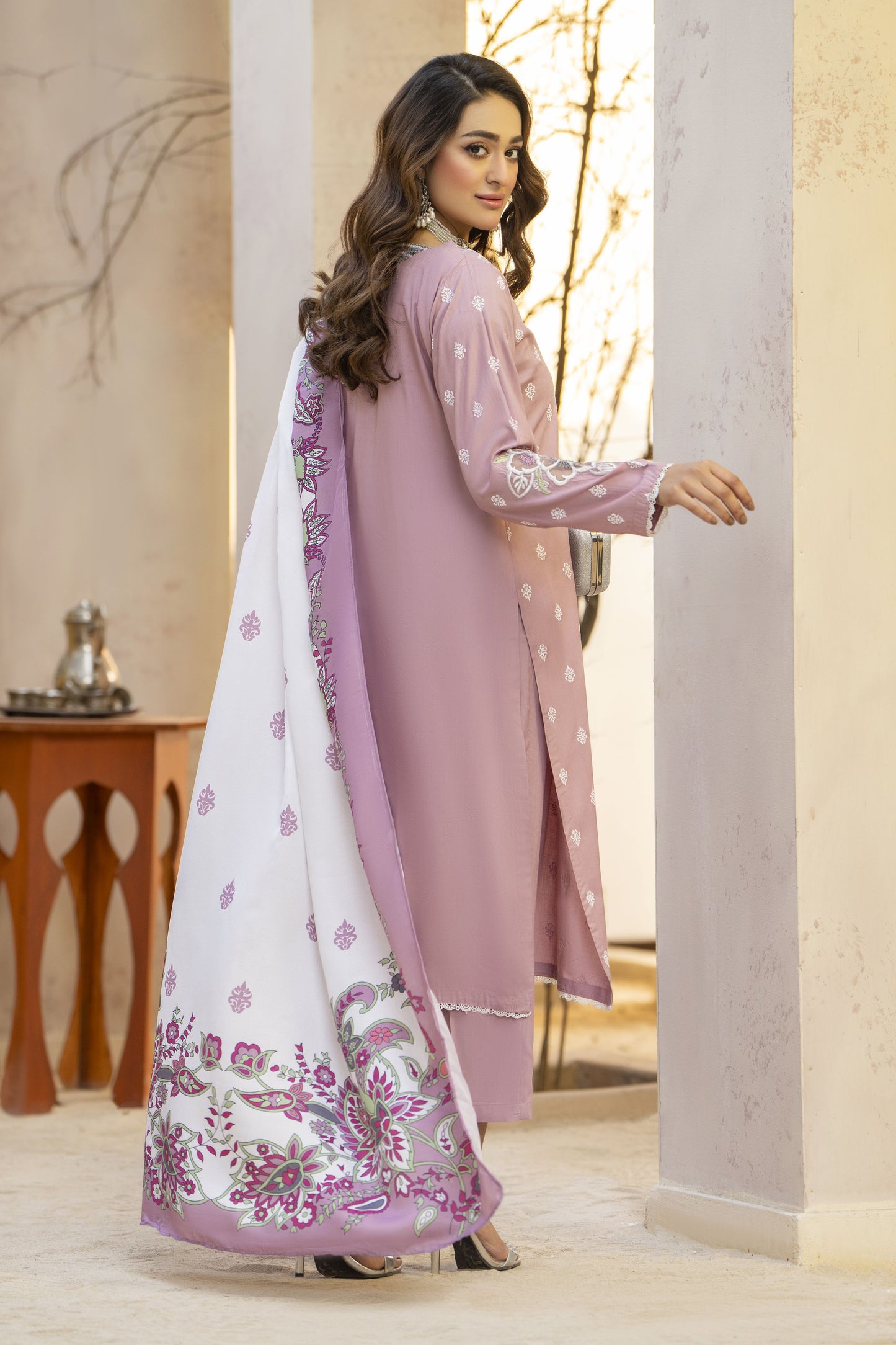 Noor Ready to Wear 3 Pcs Embroidered Dress