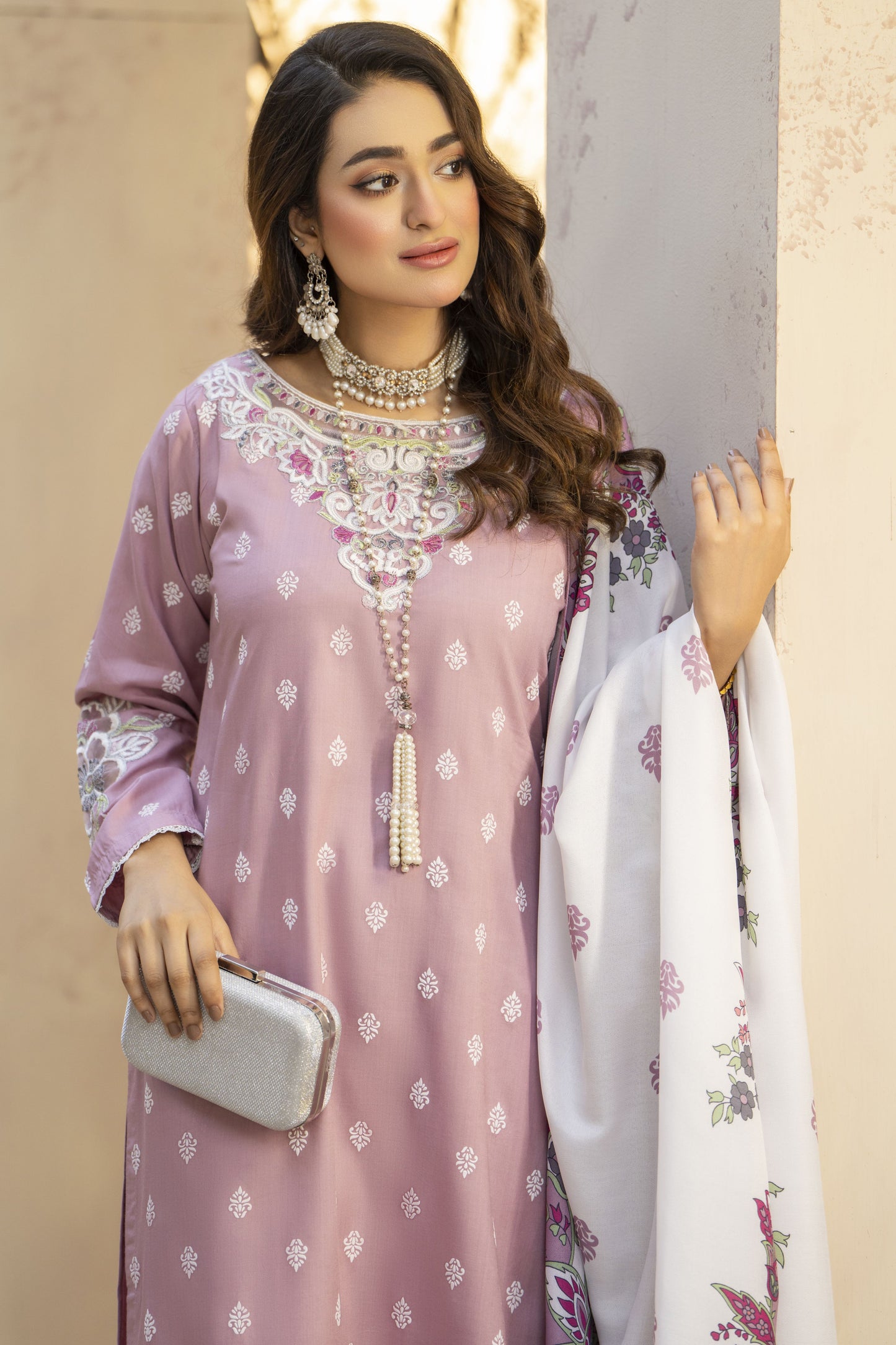 Noor Ready to Wear 3 Pcs Embroidered Dress
