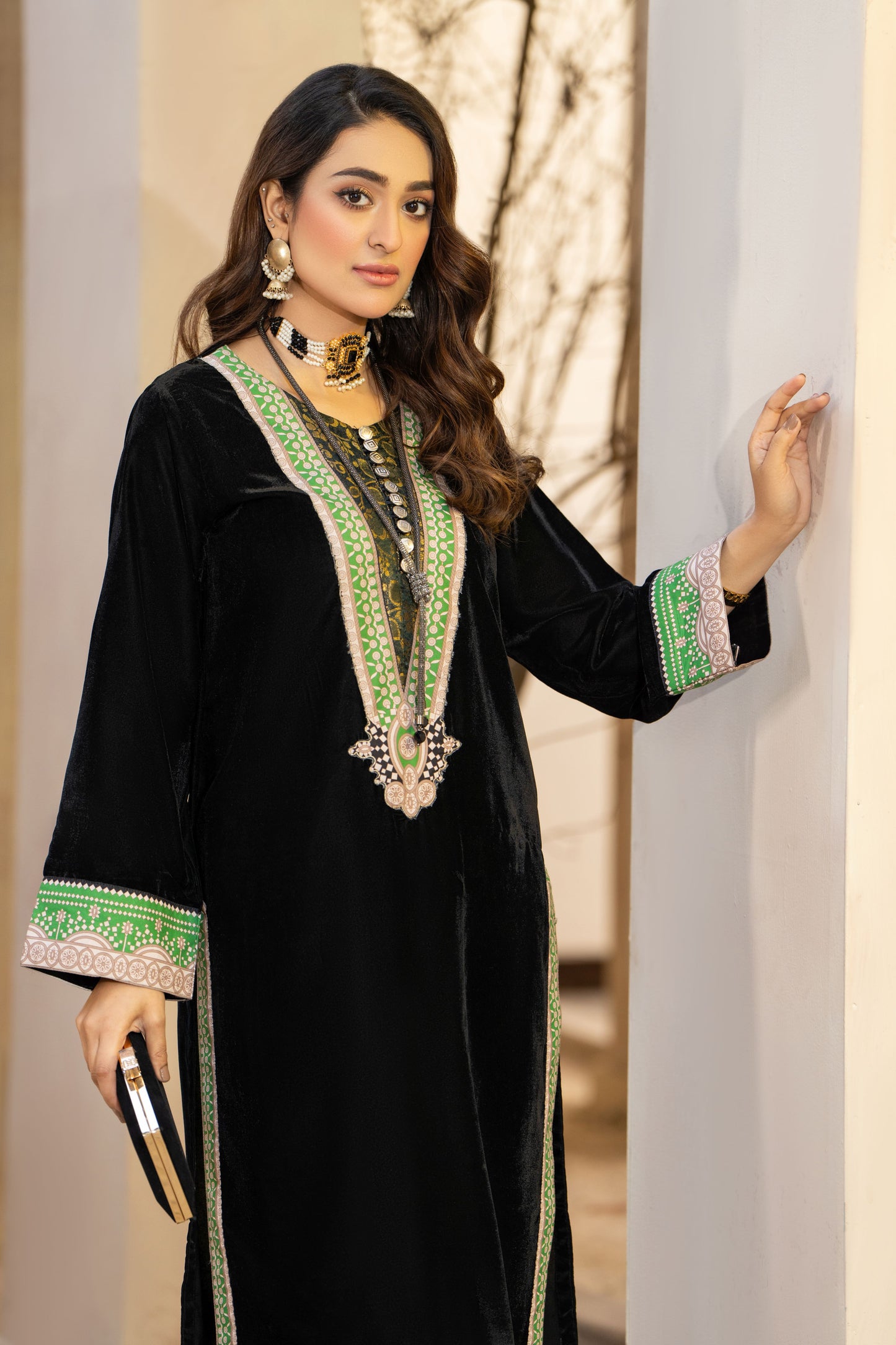 Marjan Velvet Ready to Wear 2 Pcs Dress