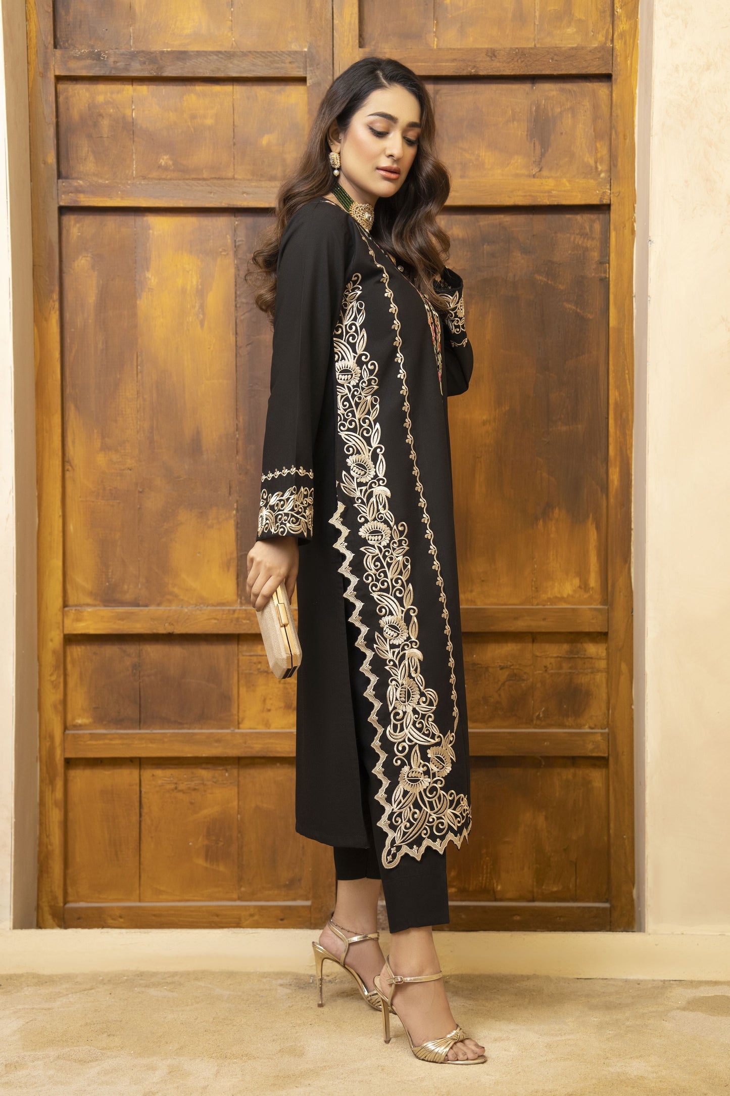 Afreen Luxury Ready to Wear 2 Pcs Embroidered Dress