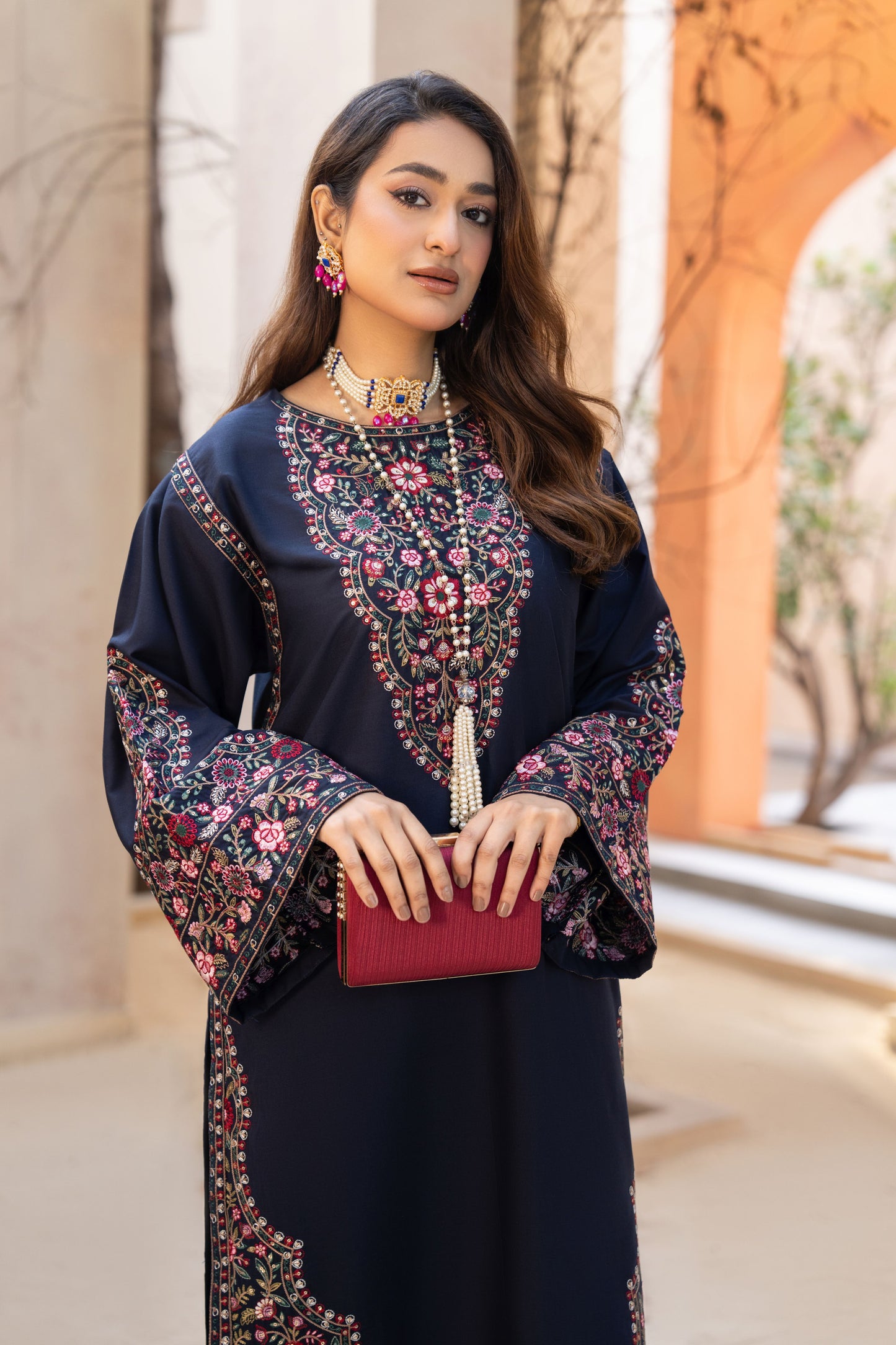 Haya Luxury Ready to Wear 2 Pcs Embroidered Dress