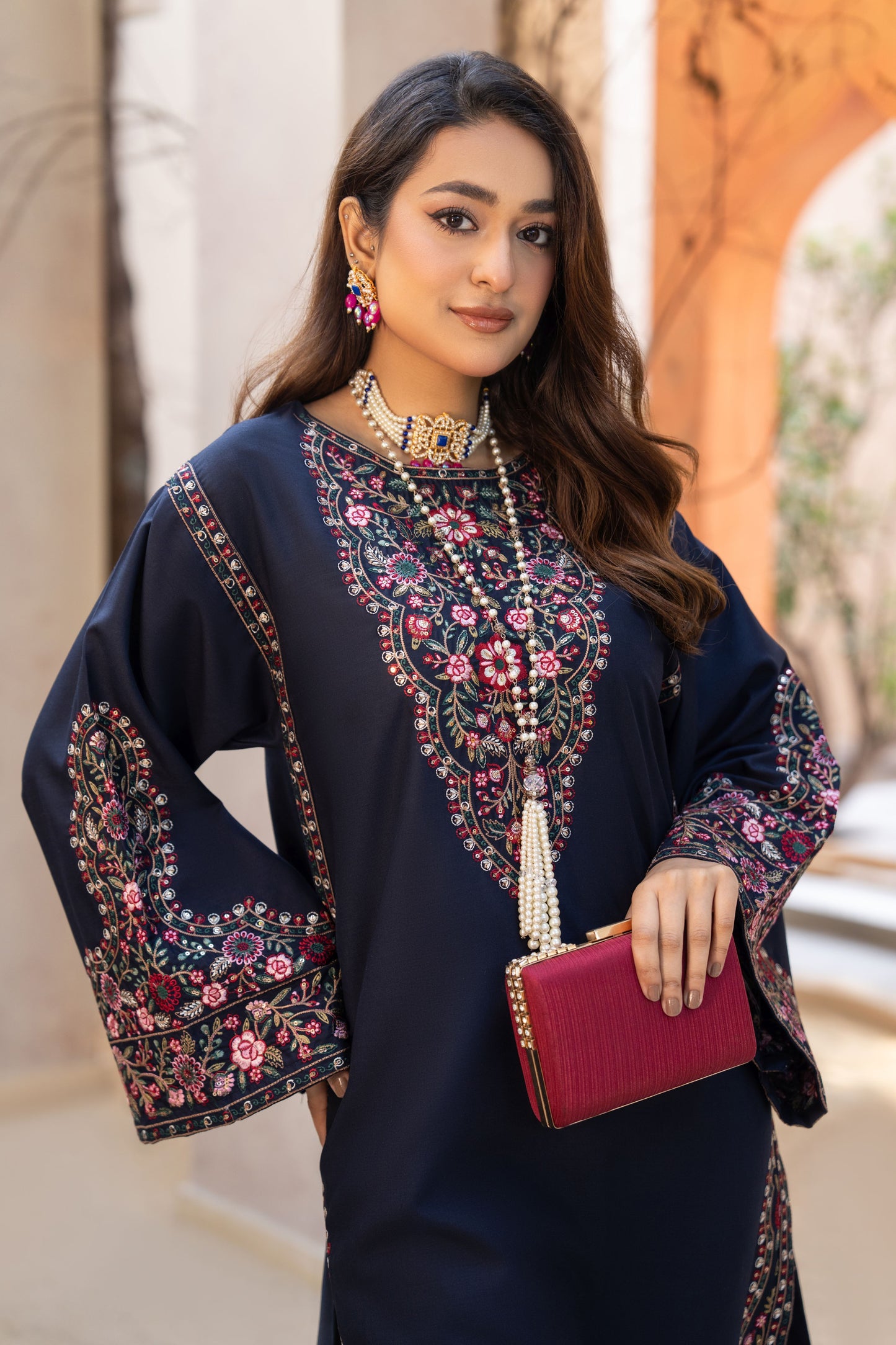 Haya Luxury Ready to Wear 2 Pcs Embroidered Dress