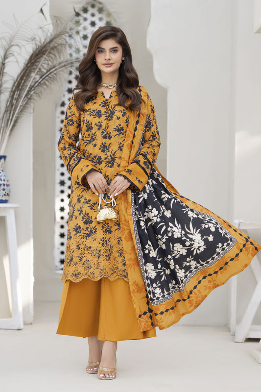 Fatima Ready to Wear 3 Pcs Embroidered Dress