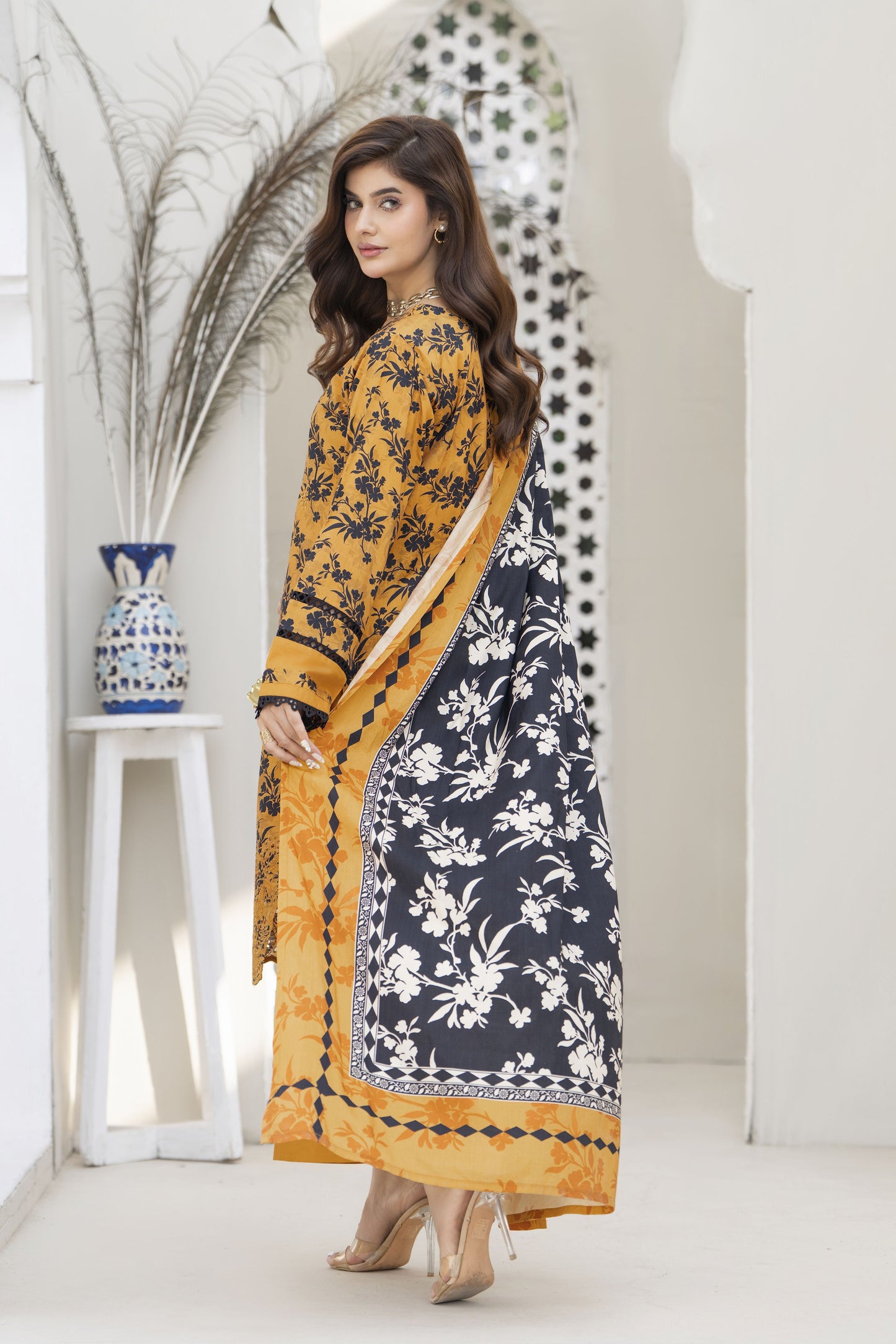 Fatima Ready to Wear 3 Pcs Embroidered Dress