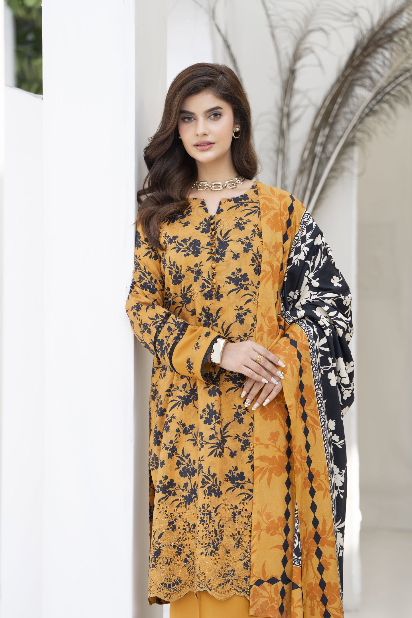 Fatima Ready to Wear 3 Pcs Embroidered Dress