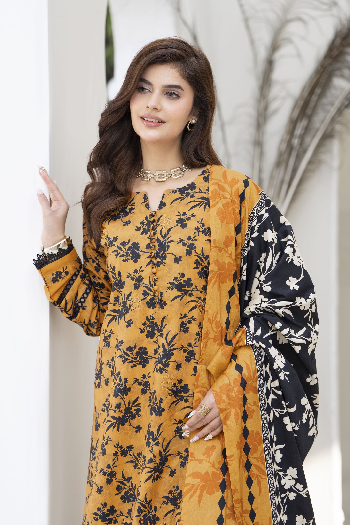 Fatima Ready to Wear 3 Pcs Embroidered Dress