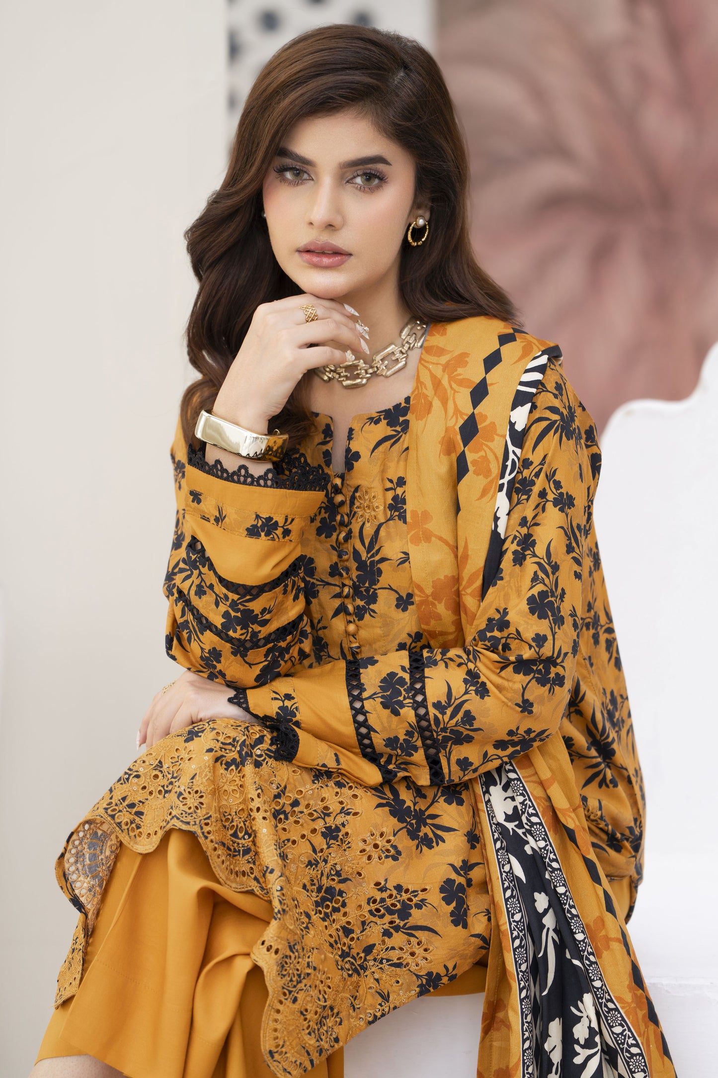 Fatima Ready to Wear 3 Pcs Embroidered Dress