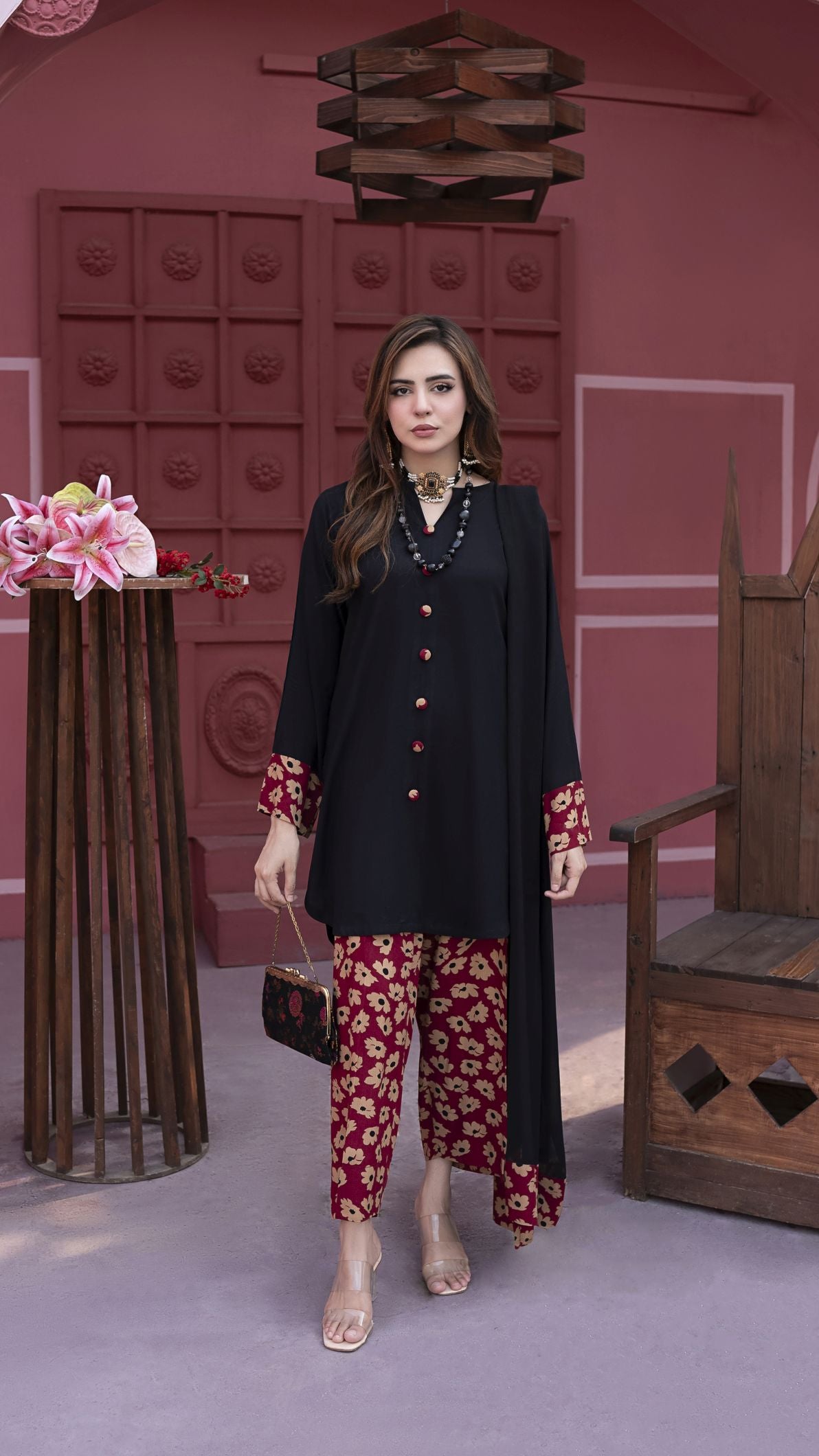 Daisy Ready to Wear 3 Pcs Linen Dress