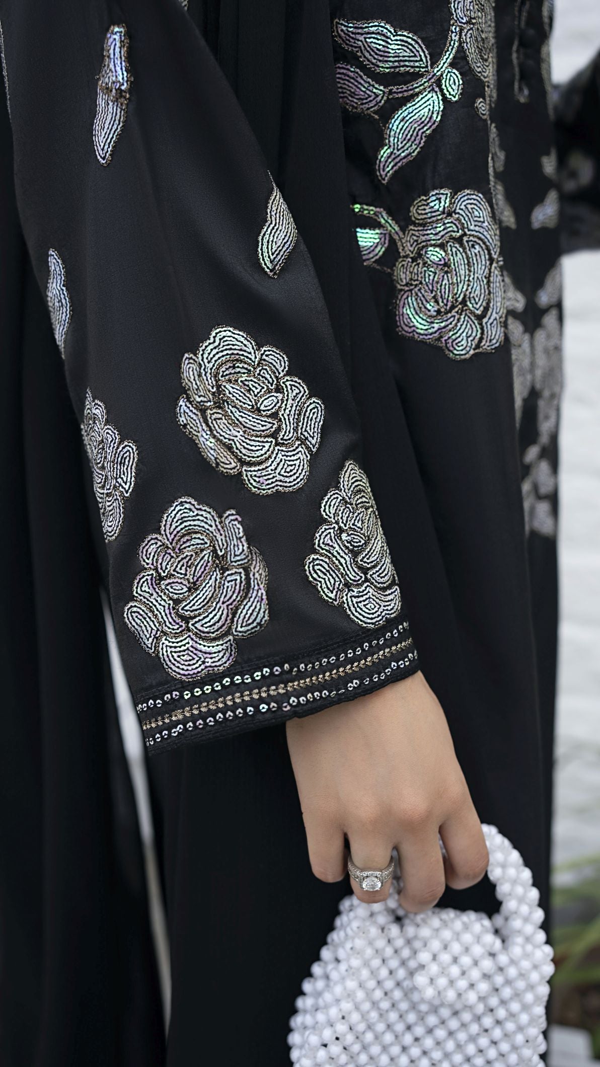 Black Praise Ready to Wear 3 Pcs Embroidered Dress