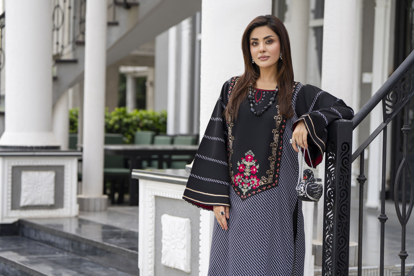 Amna Ready to Wear 2 Pcs Embroidered Dress