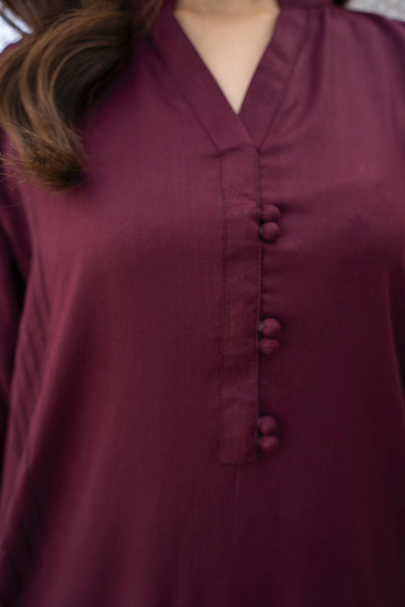 Maroon Palachi Ready to Wear 3 Pcs Dress